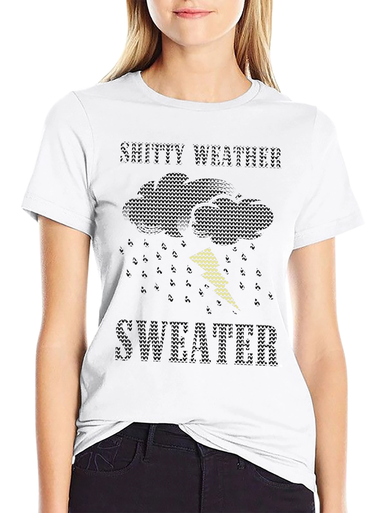Snutty Weather Sweater T-Shirt - Funny Knit Design