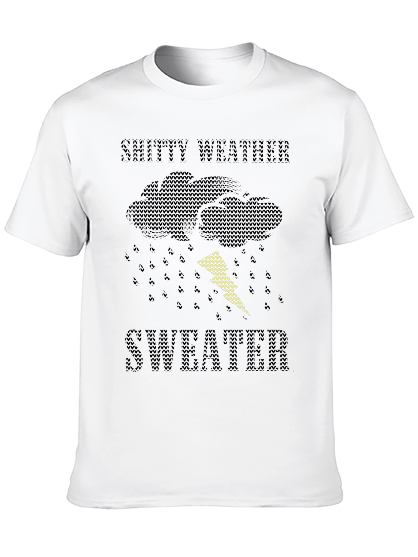Snutty Weather Sweater T-Shirt - Funny Knit Design