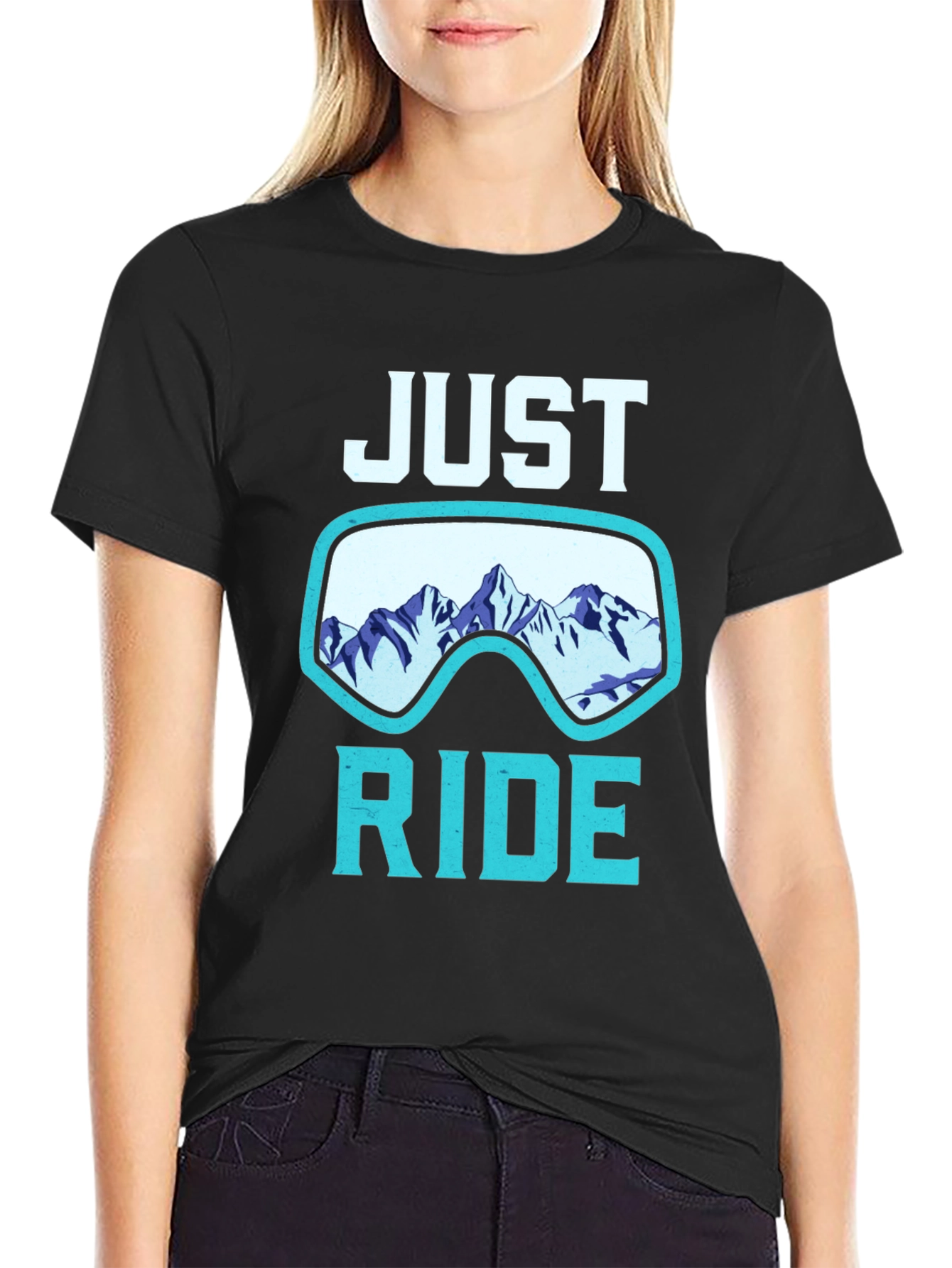 Just Ride Mountain Graphic T-Shirt - Adventure Ready