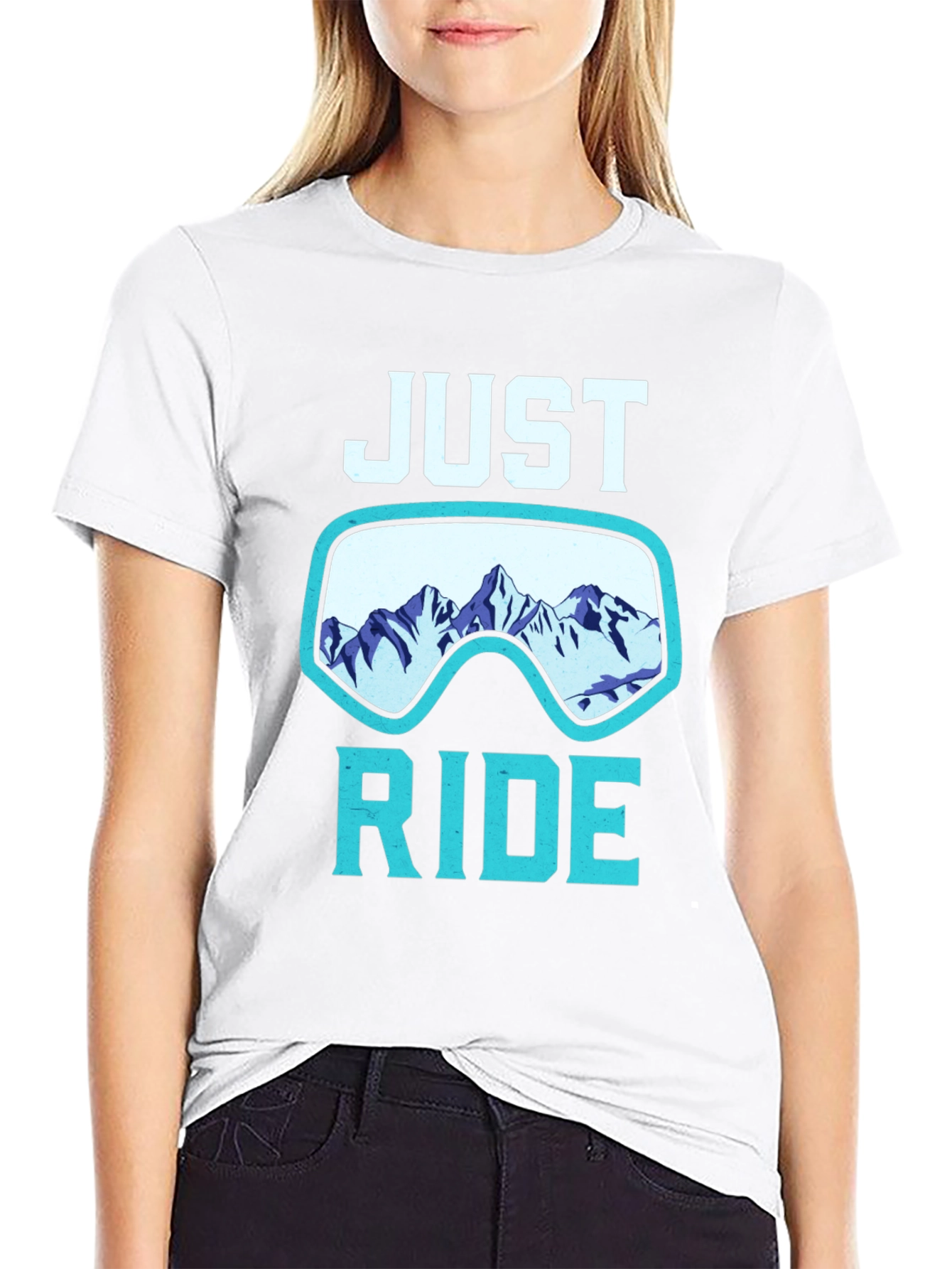 Just Ride Mountain Graphic T-Shirt - Adventure Ready