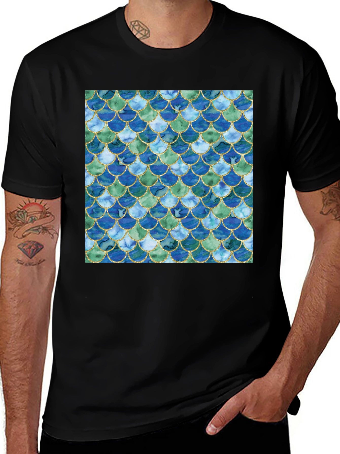 Scales Pattern T-Shirt