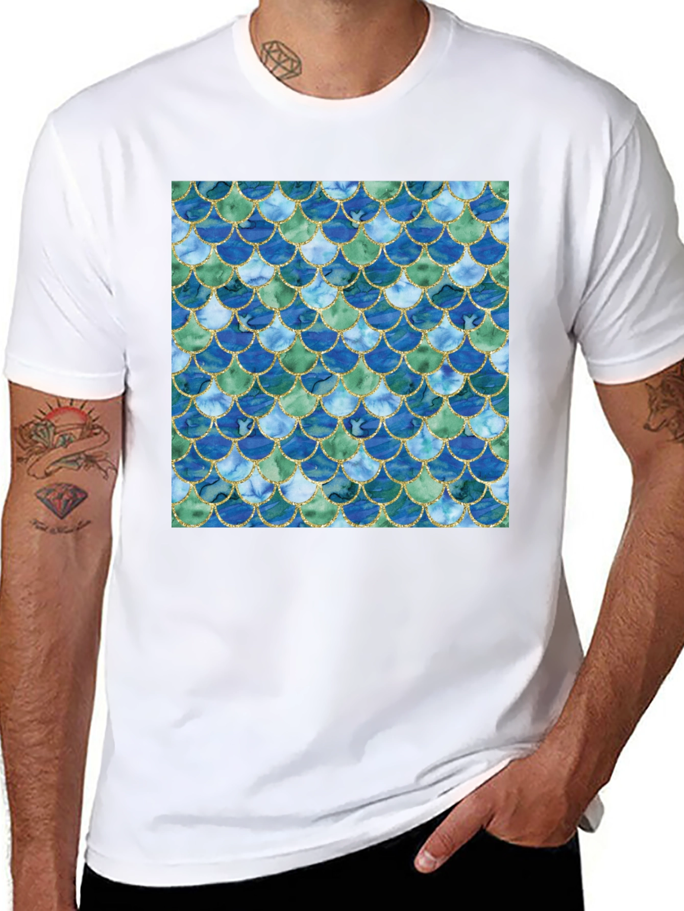 Scales Pattern T-Shirt