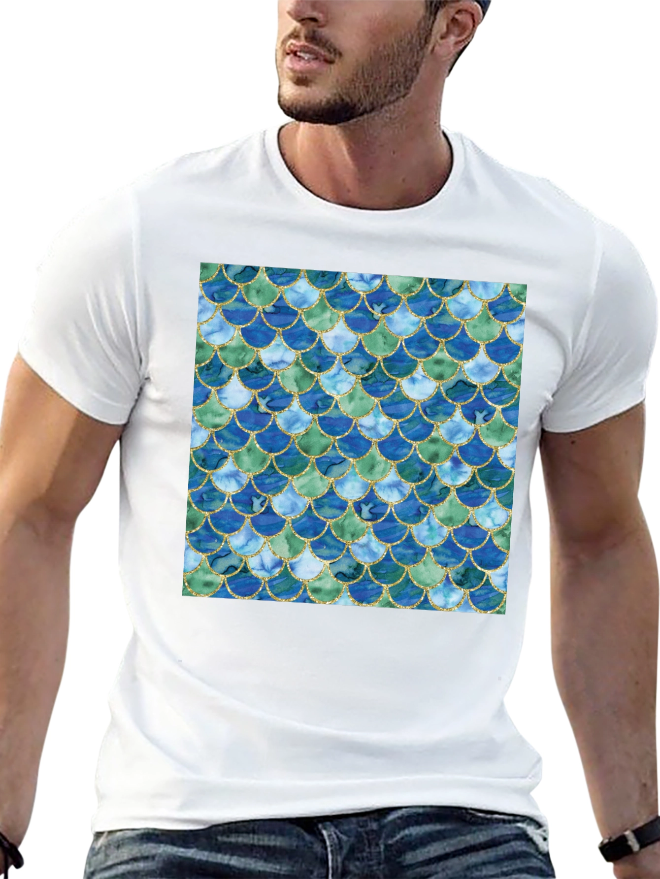 Scales Pattern T-Shirt