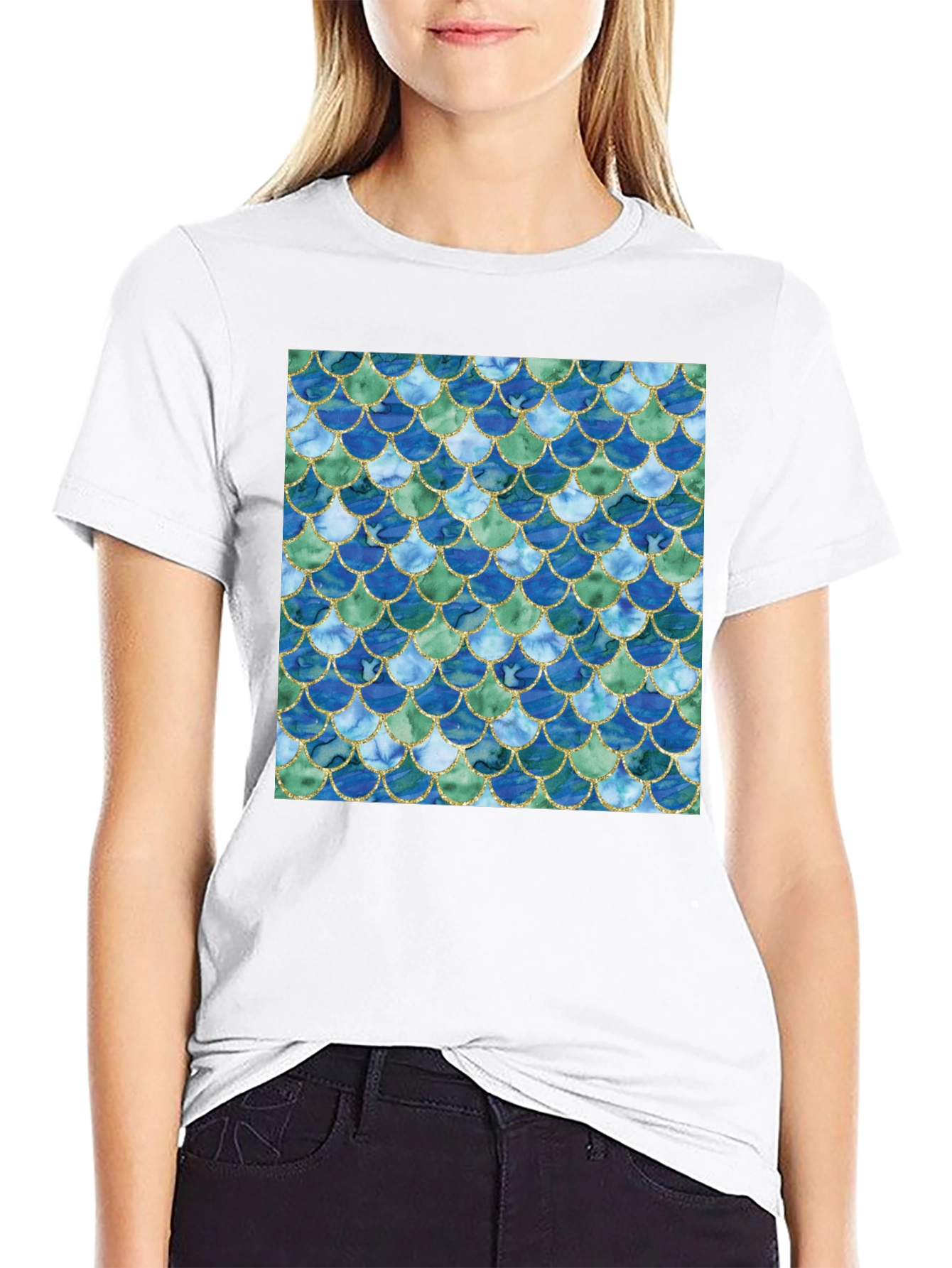 Scales Pattern T-Shirt