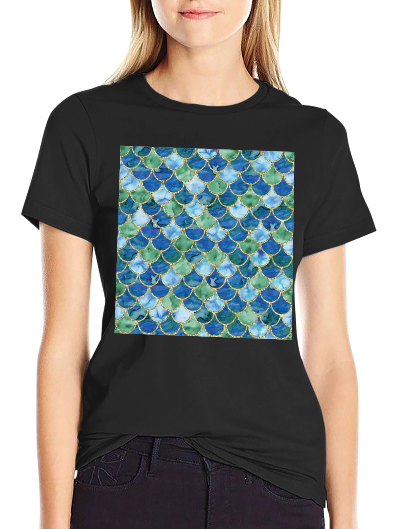 Scales Pattern T-Shirt