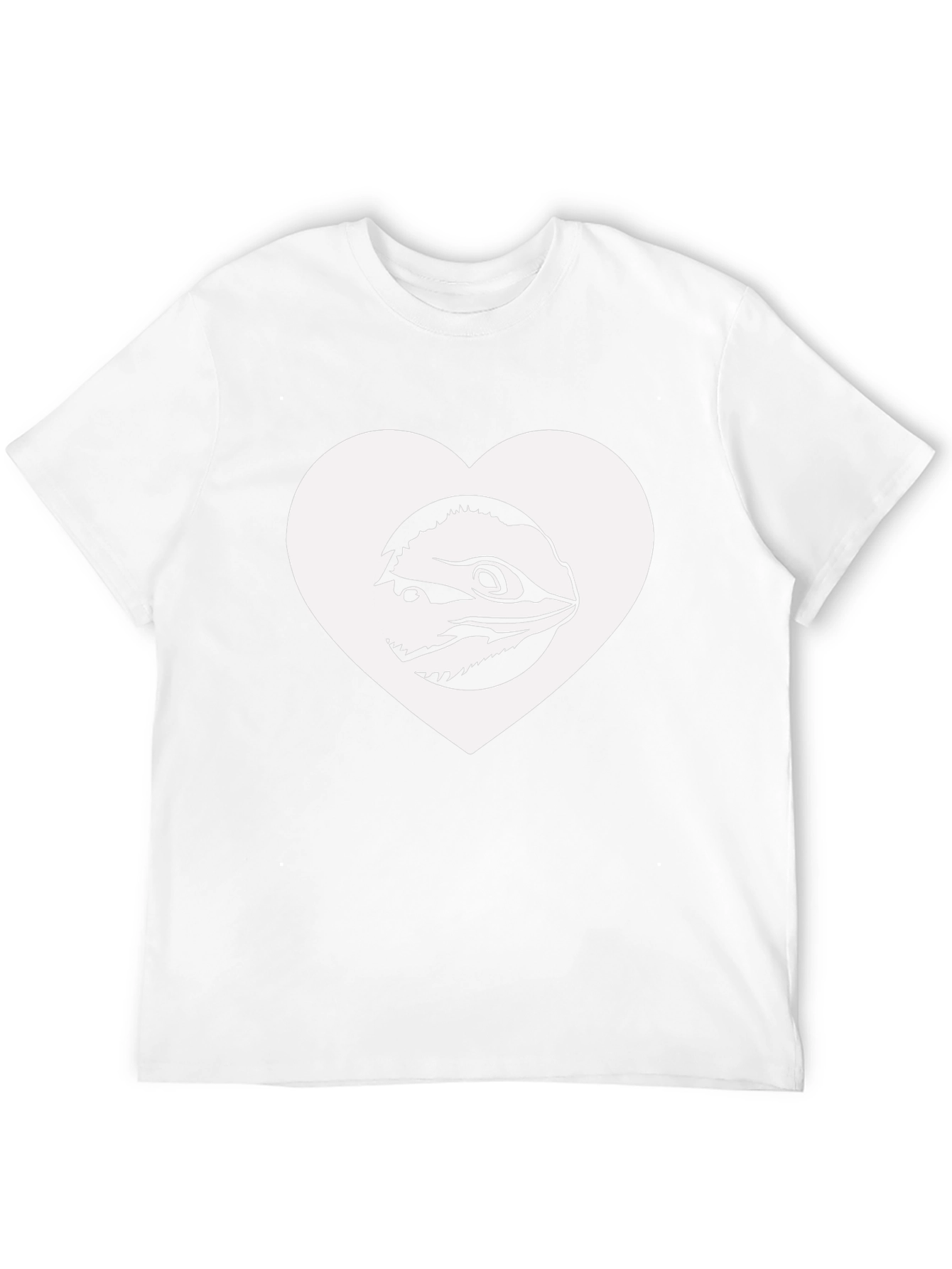Bearded Dragon Love Tee - Black Cotton T-Shirt