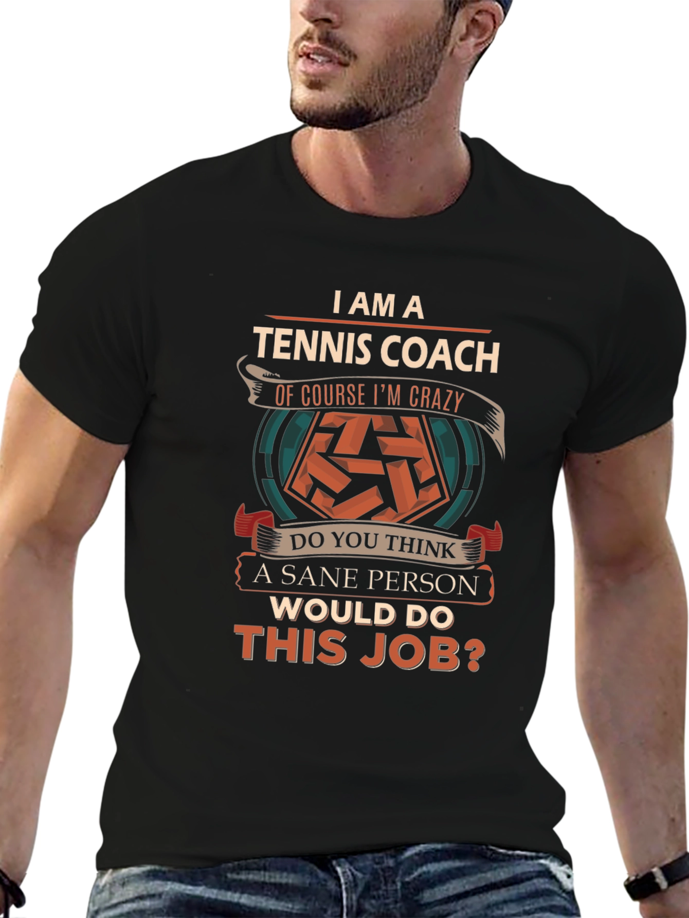 Tennis Coach T-Shirt - Crazy Tennis Lover Gift