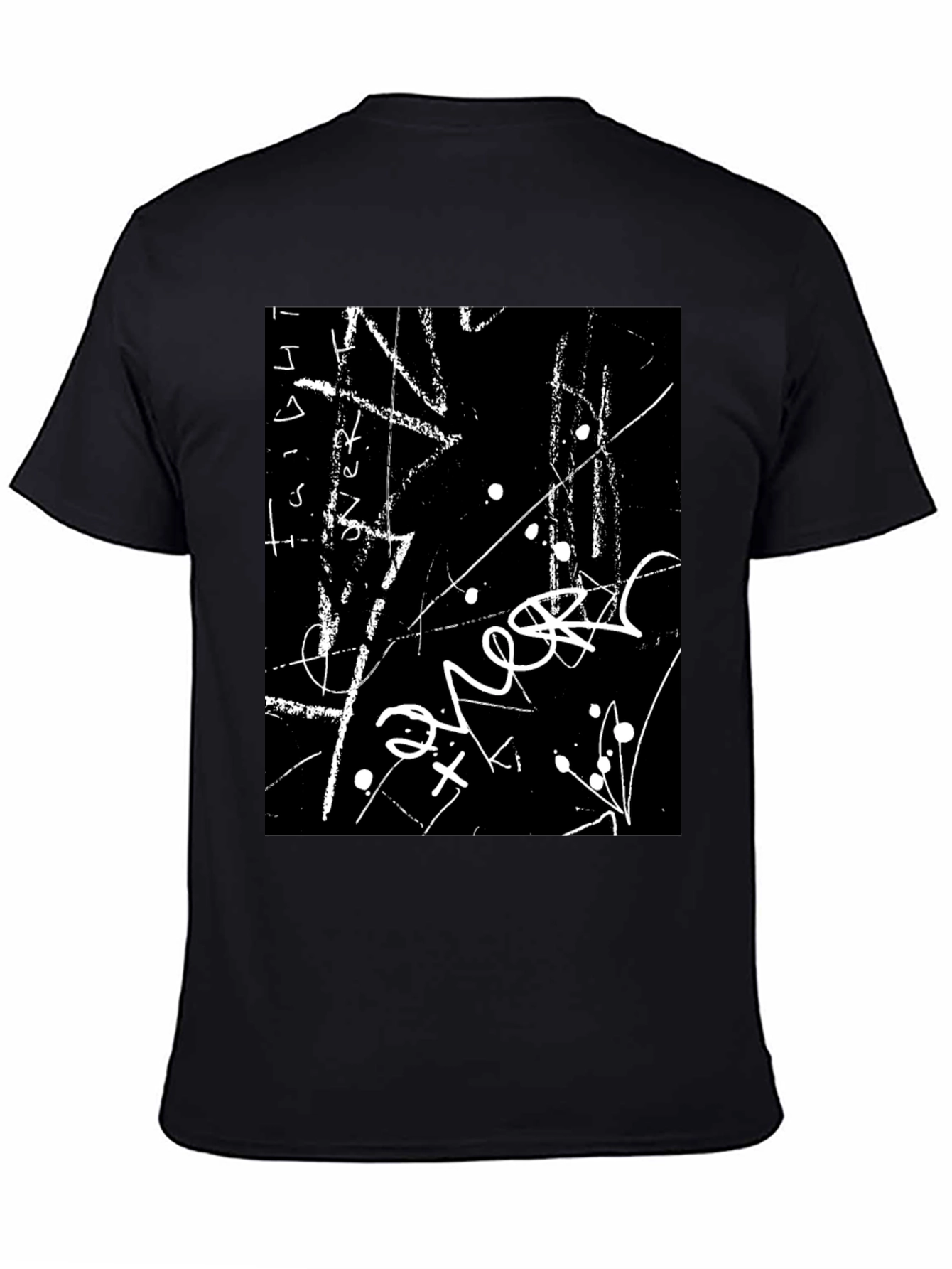 Abstract Black T-Shirt: Modern Art Tee