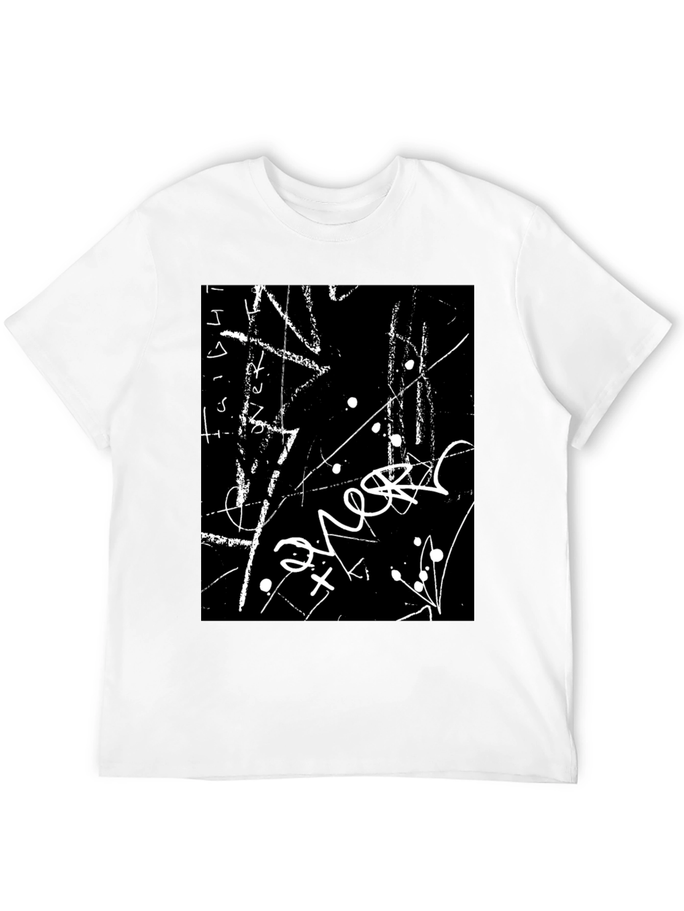 Abstract Black T-Shirt: Modern Art Tee