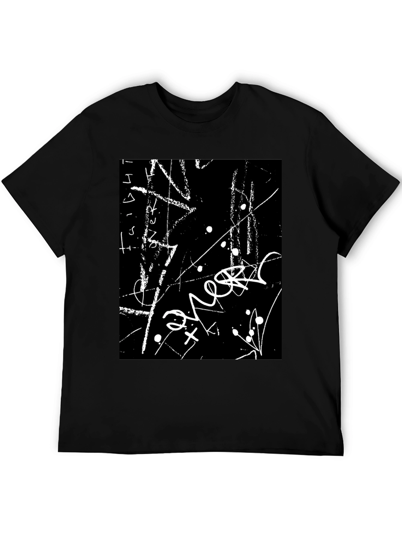 Abstract Black T-Shirt: Modern Art Tee