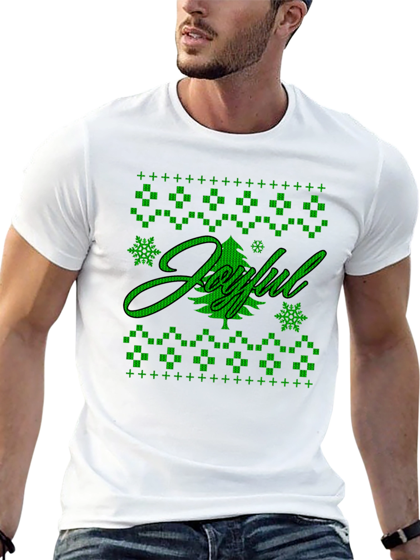 Joyful Holiday Graphic Tee - Black