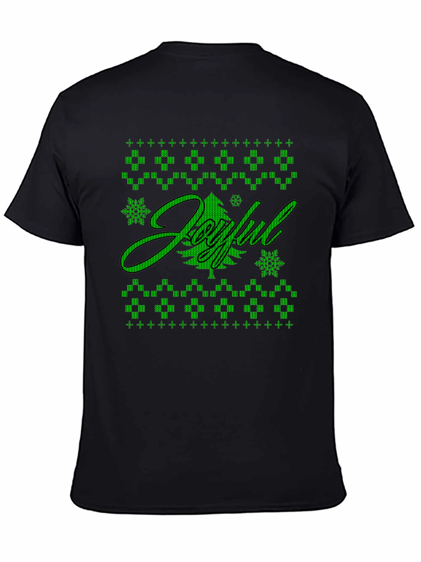 Joyful Holiday Graphic Tee - Black