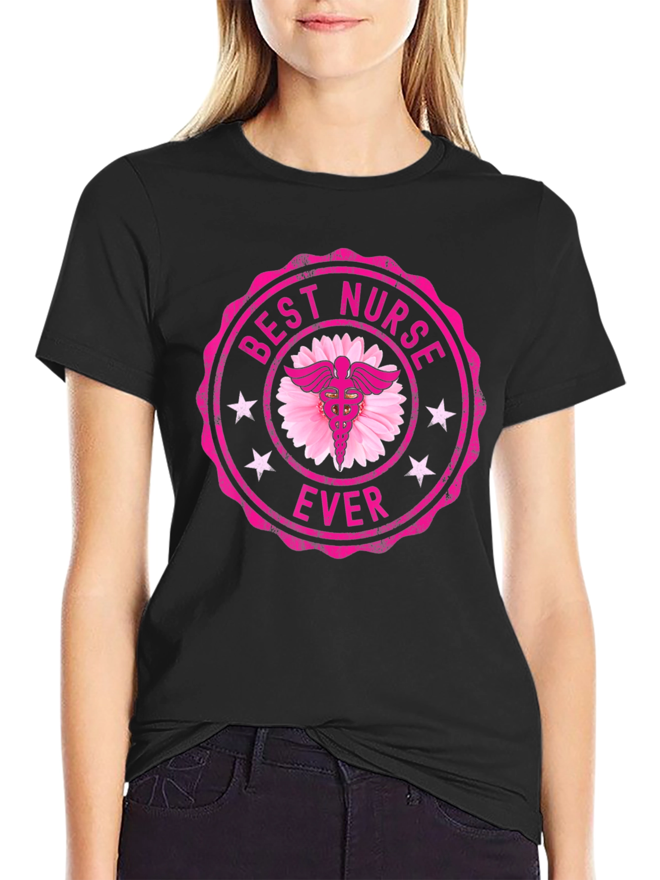 Best Nurse Ever Black T-Shirt