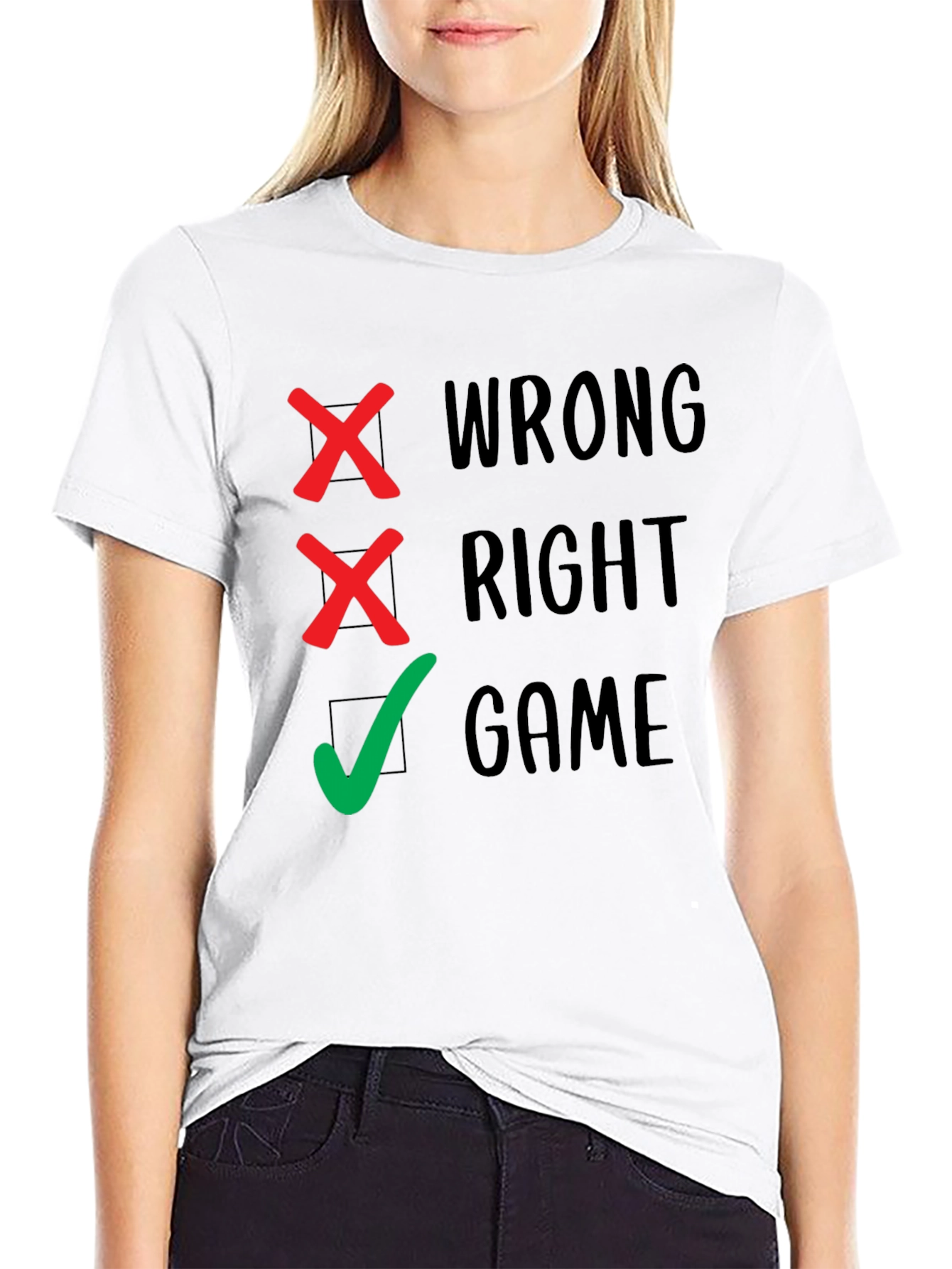 Wrong Right Game Mens Graphic Tee