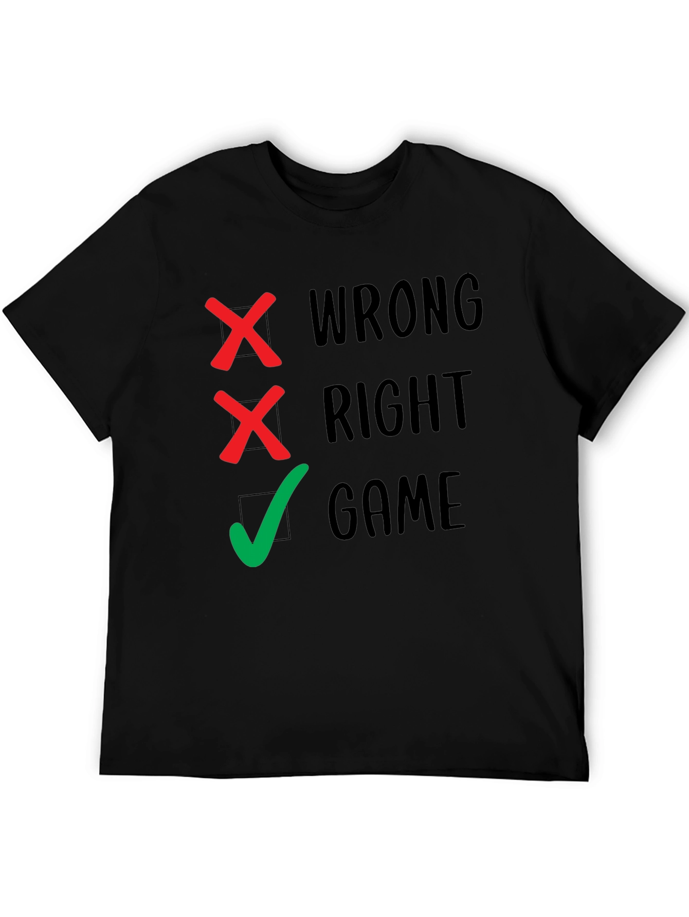 Wrong Right Game Mens Graphic Tee