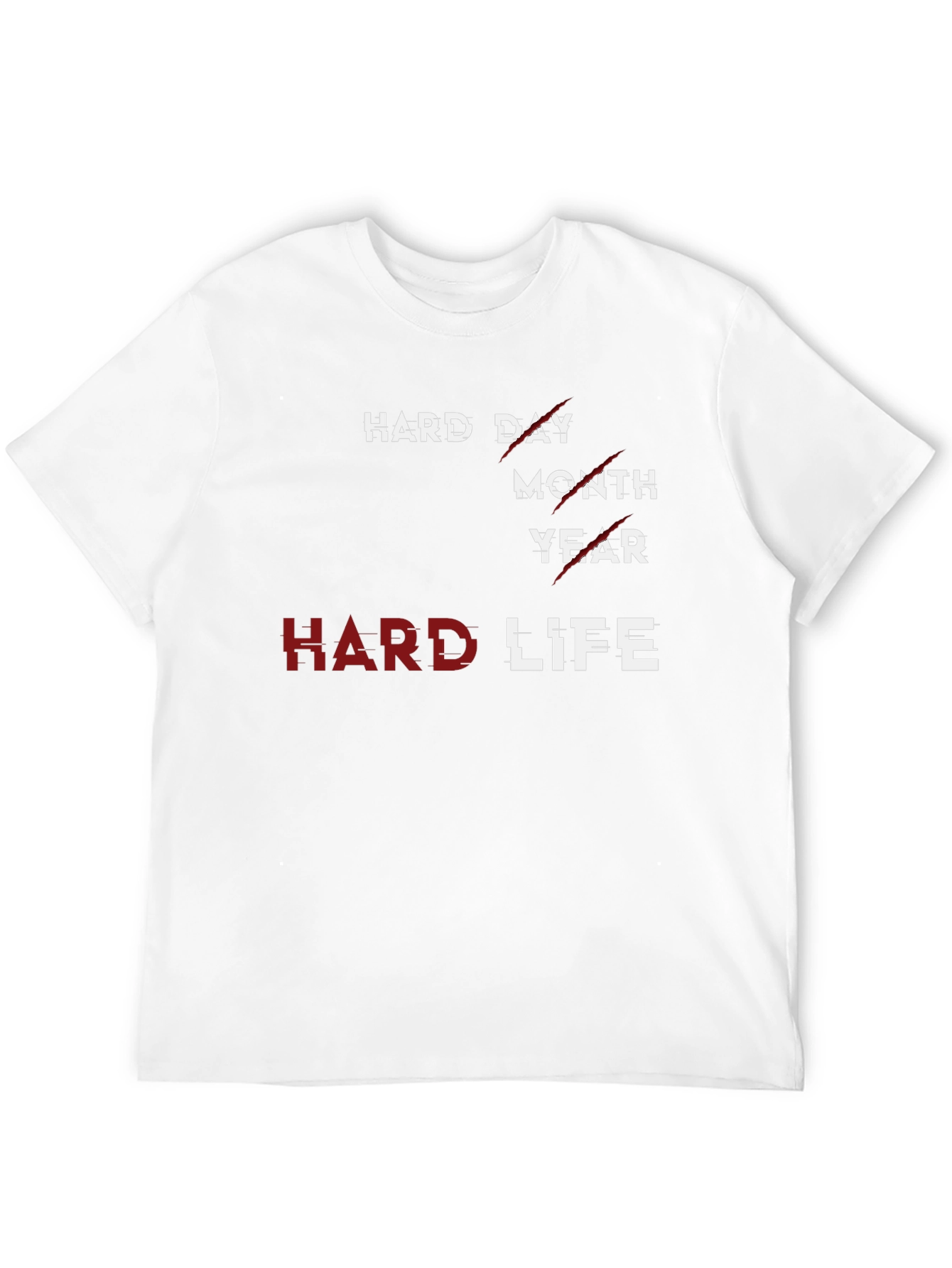 Hard Life Graphic T-Shirt - Premium Cotton