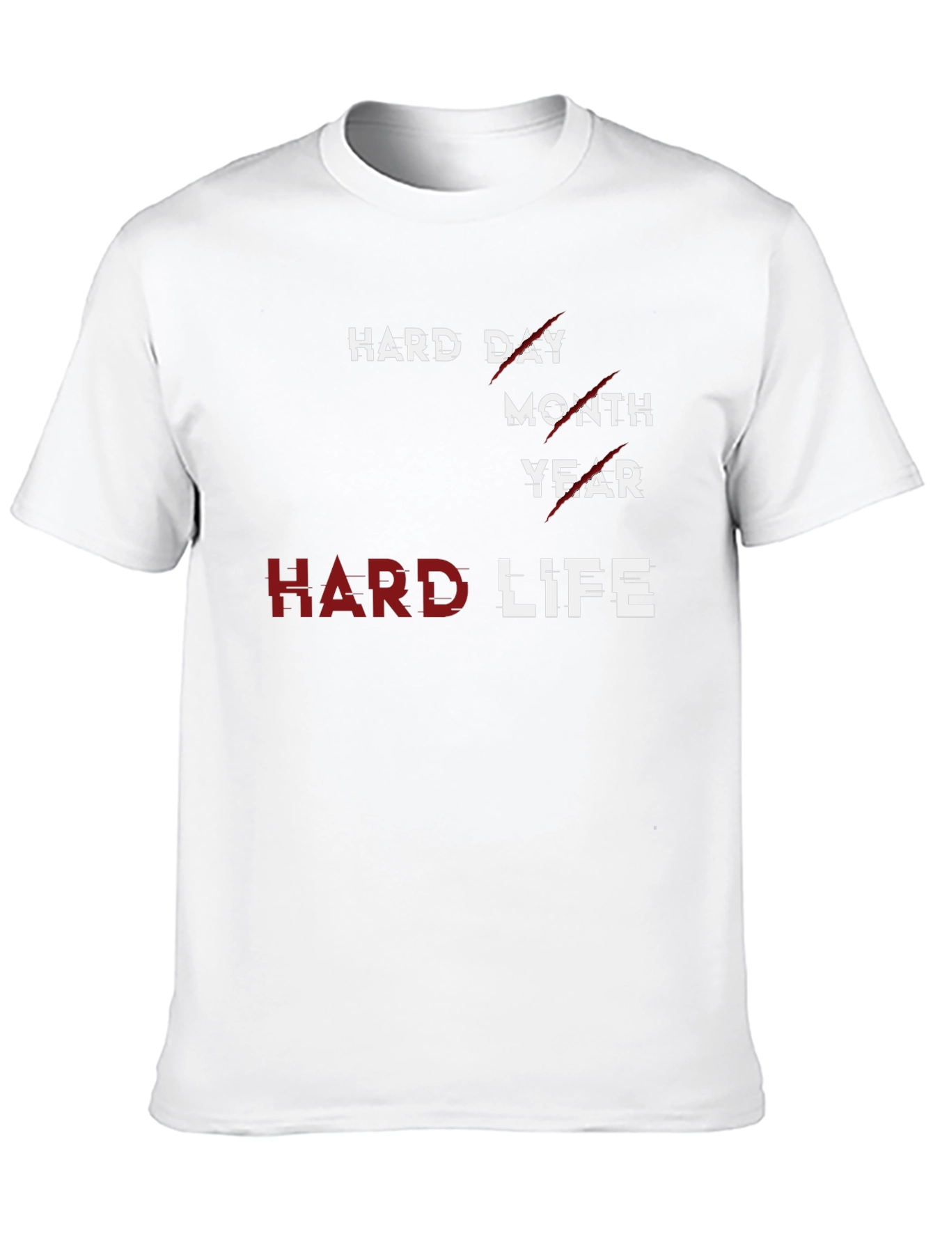 Hard Life Graphic T-Shirt - Premium Cotton