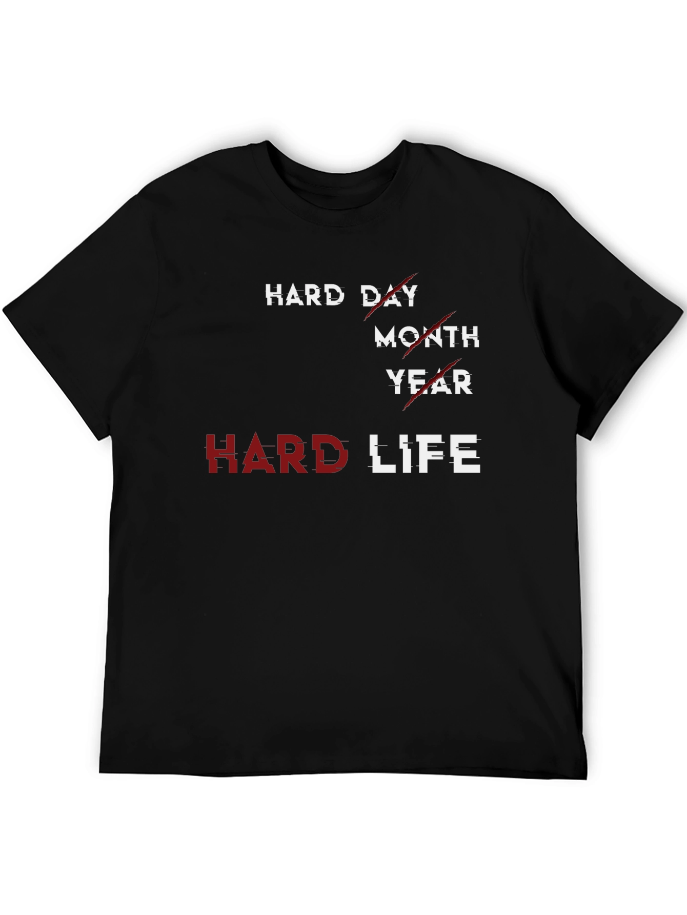 Hard Life Graphic T-Shirt - Premium Cotton