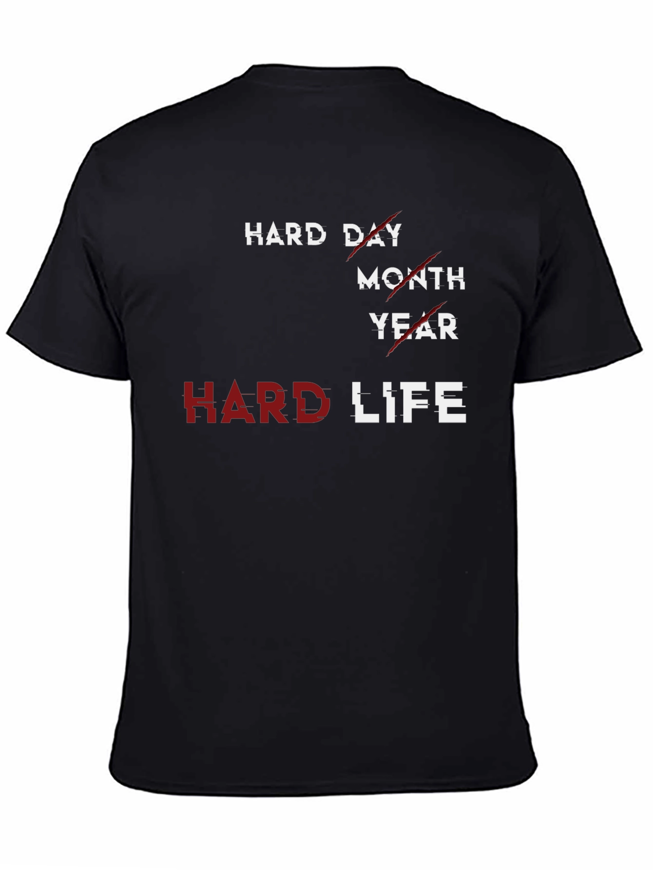 Hard Life Graphic T-Shirt - Premium Cotton