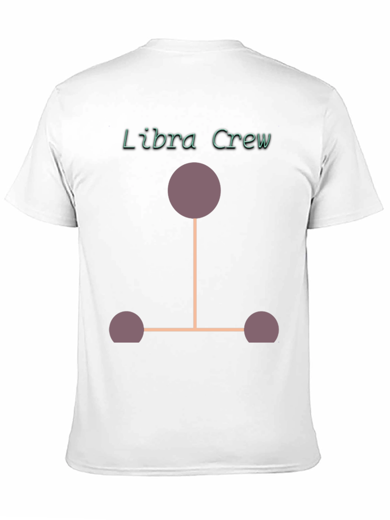 Libra Crew Graphic T-Shirt - Black Cotton Blend