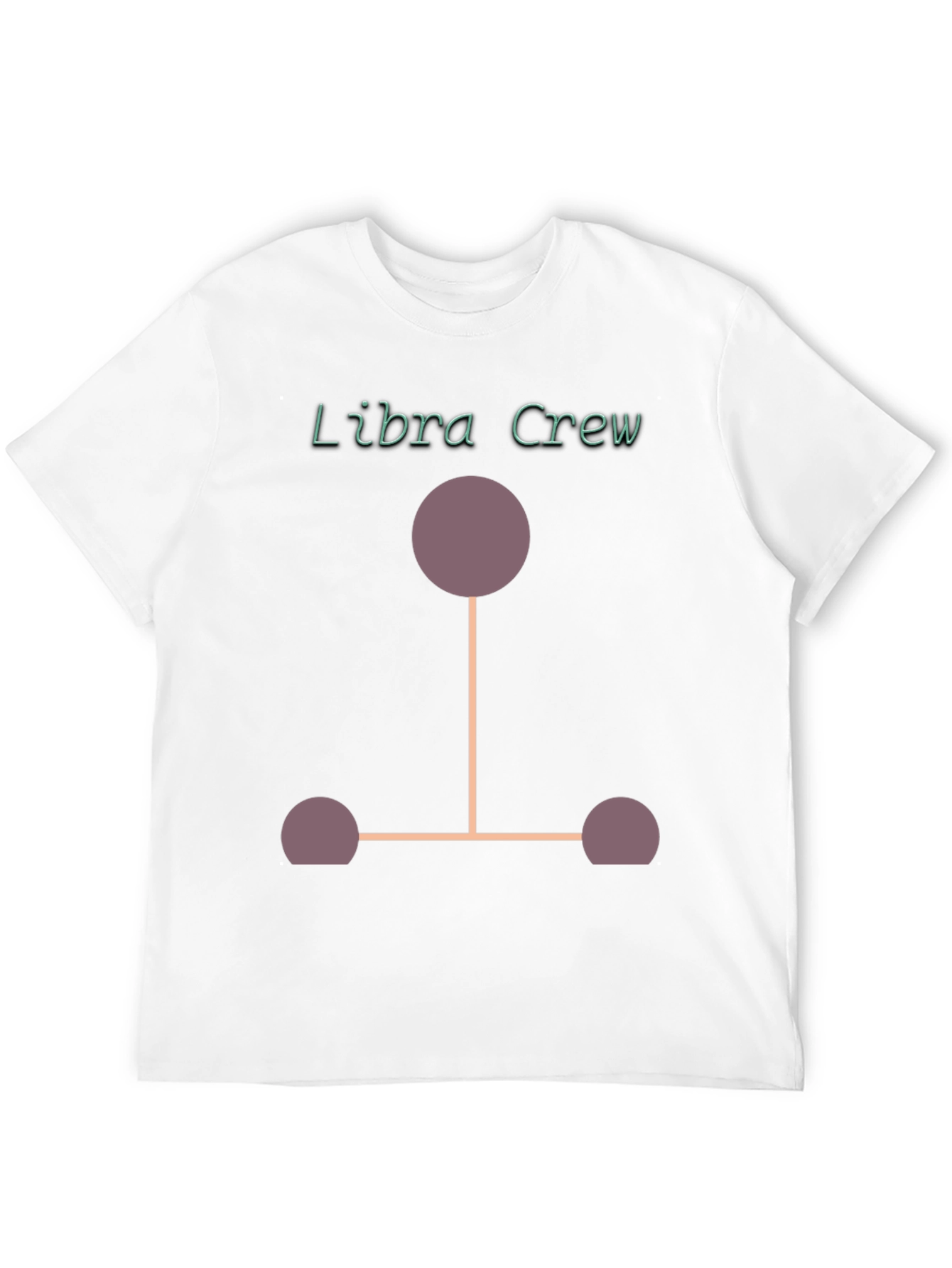 Libra Crew Graphic T-Shirt - Black Cotton Blend