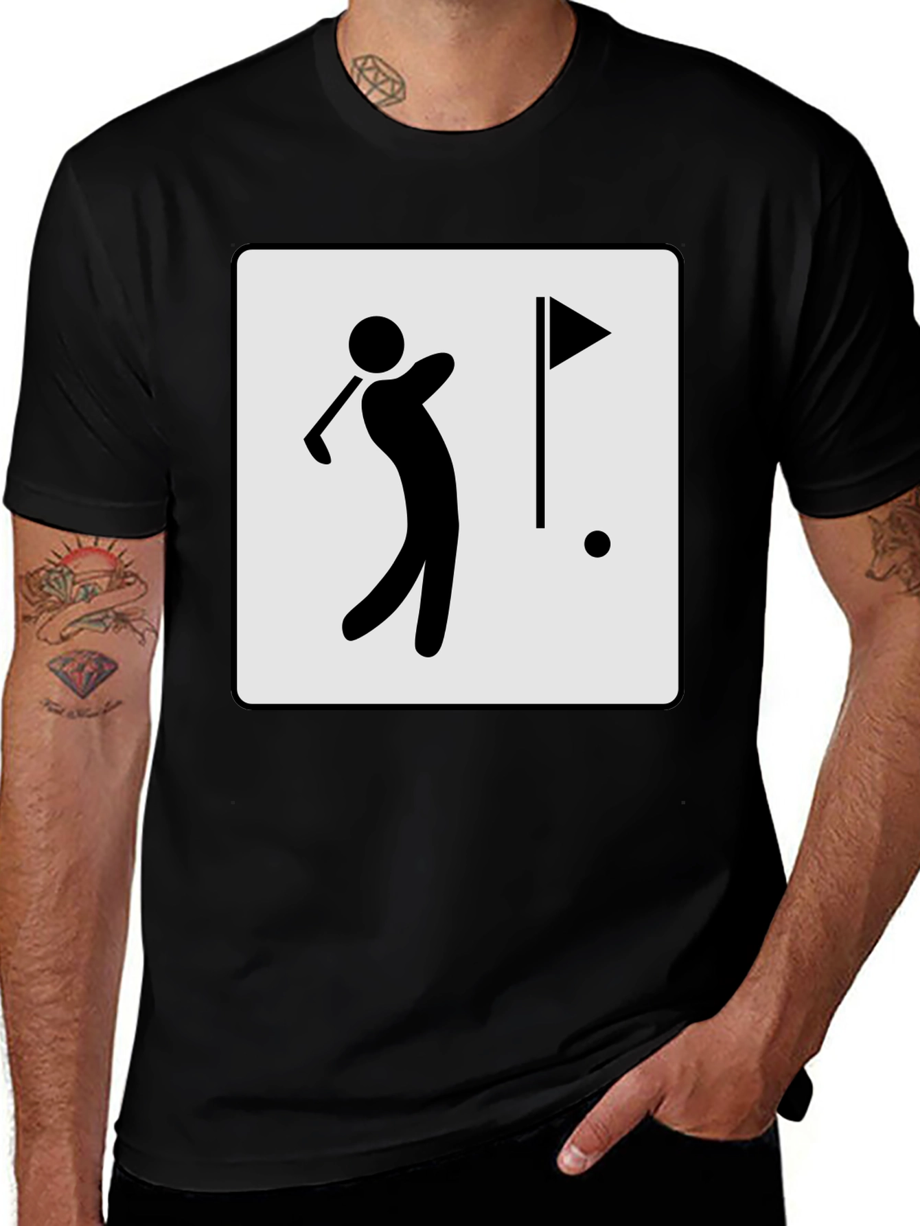 Golfing Tee Shirt - Stylish Golfer Design