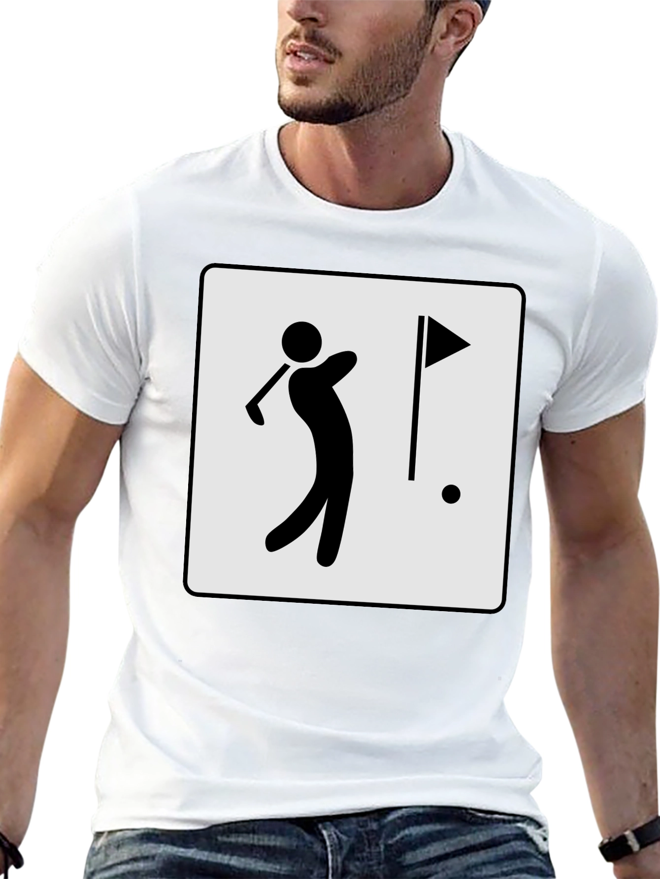Golfing Tee Shirt - Stylish Golfer Design