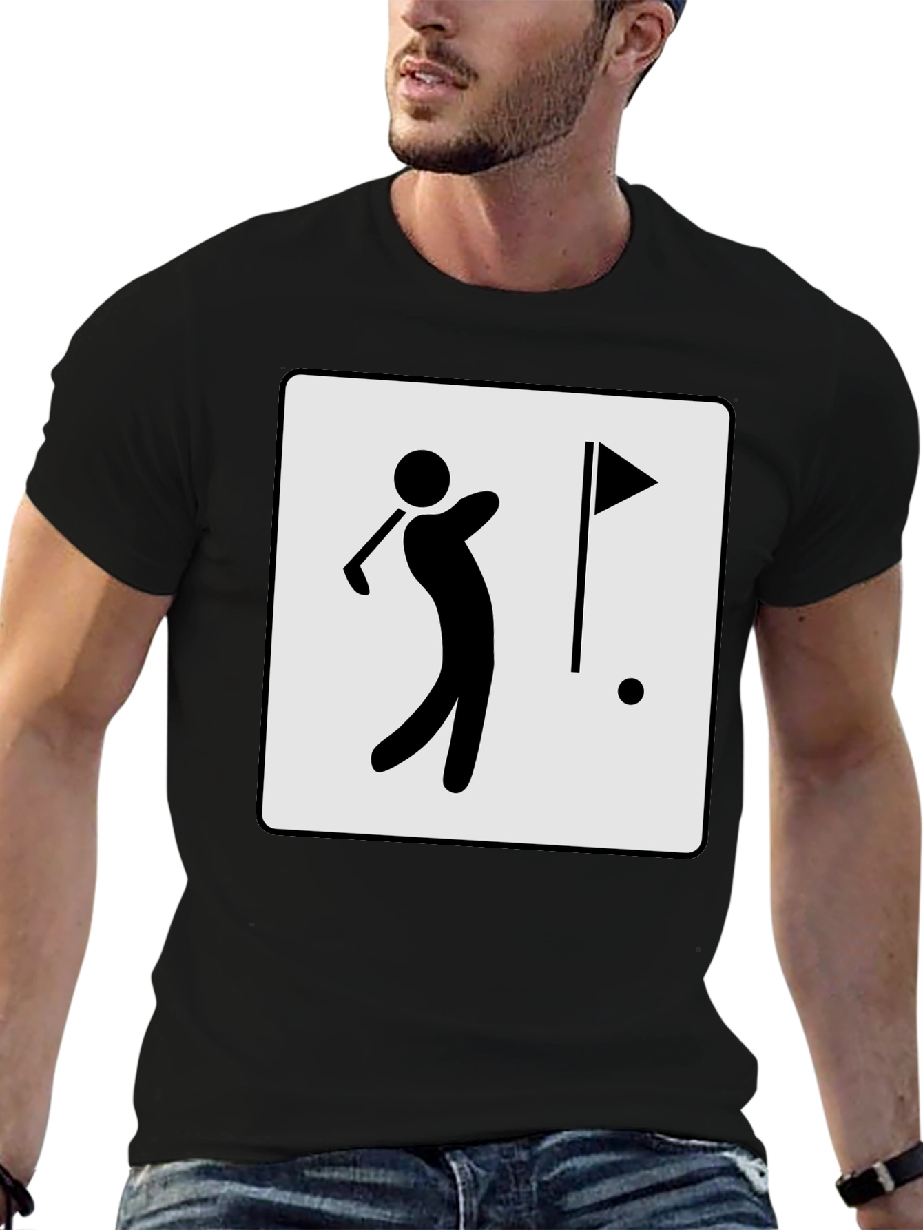 Golfing Tee Shirt - Stylish Golfer Design
