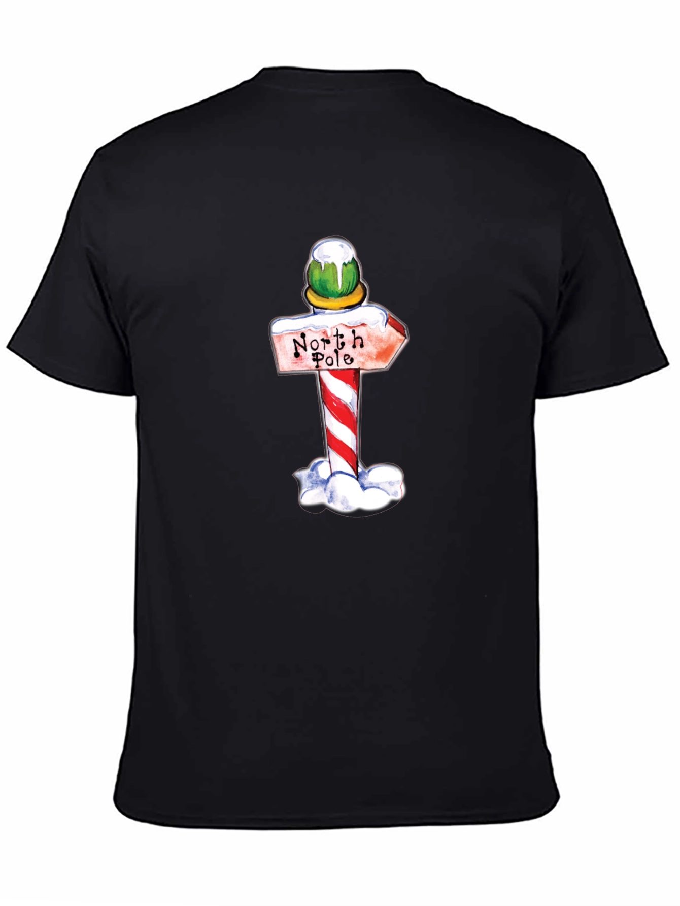 North Pole Sign Graphic T-Shirt