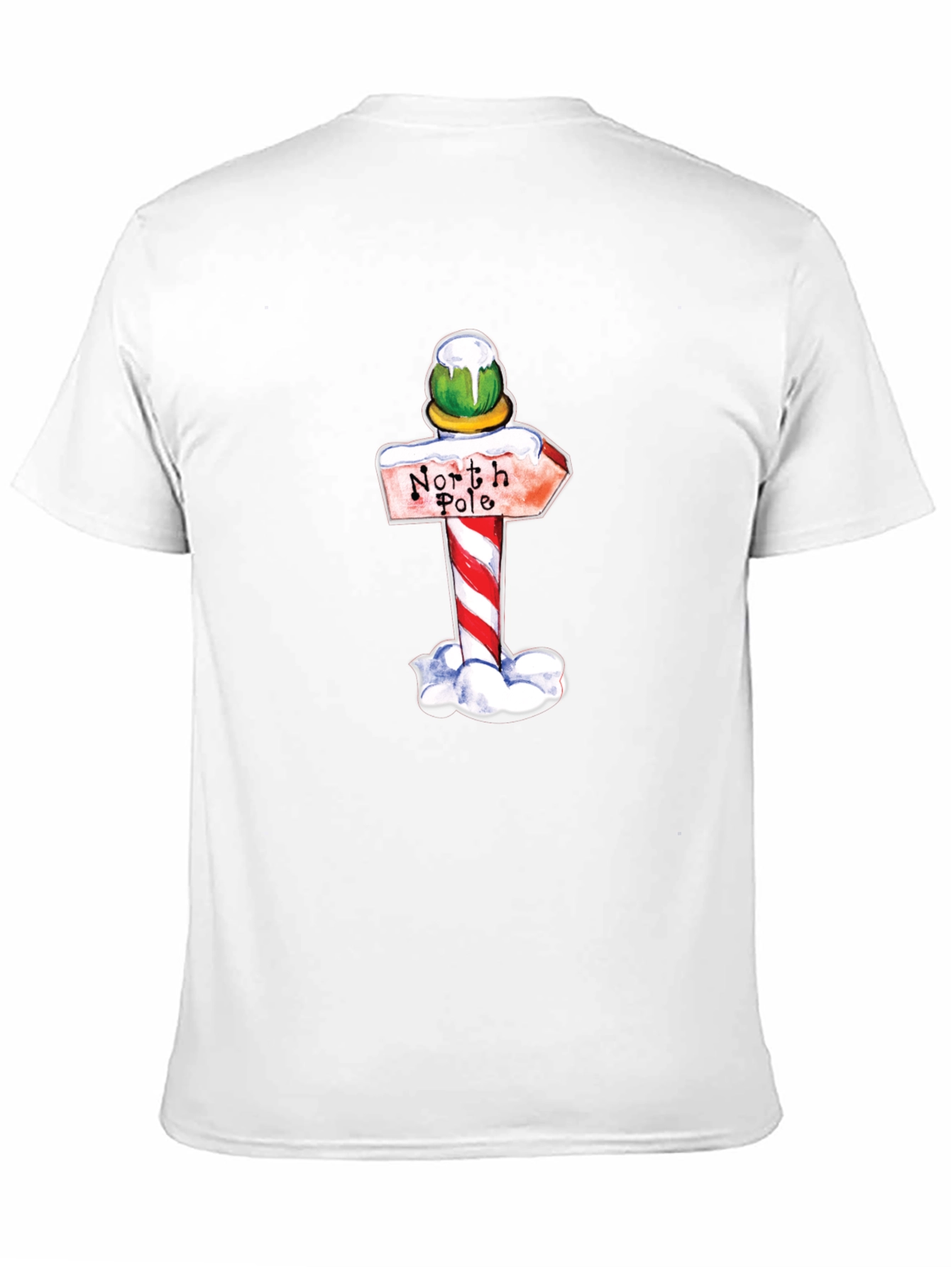 North Pole Sign Graphic T-Shirt