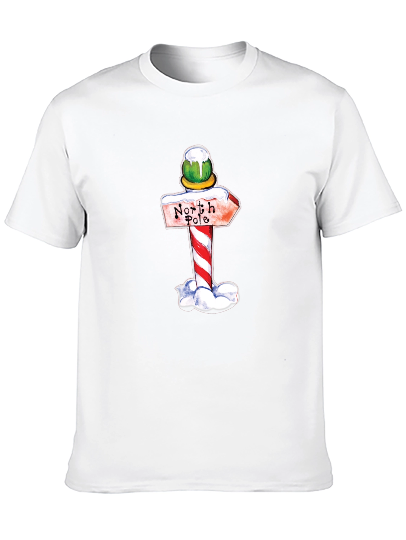 North Pole Sign Graphic T-Shirt