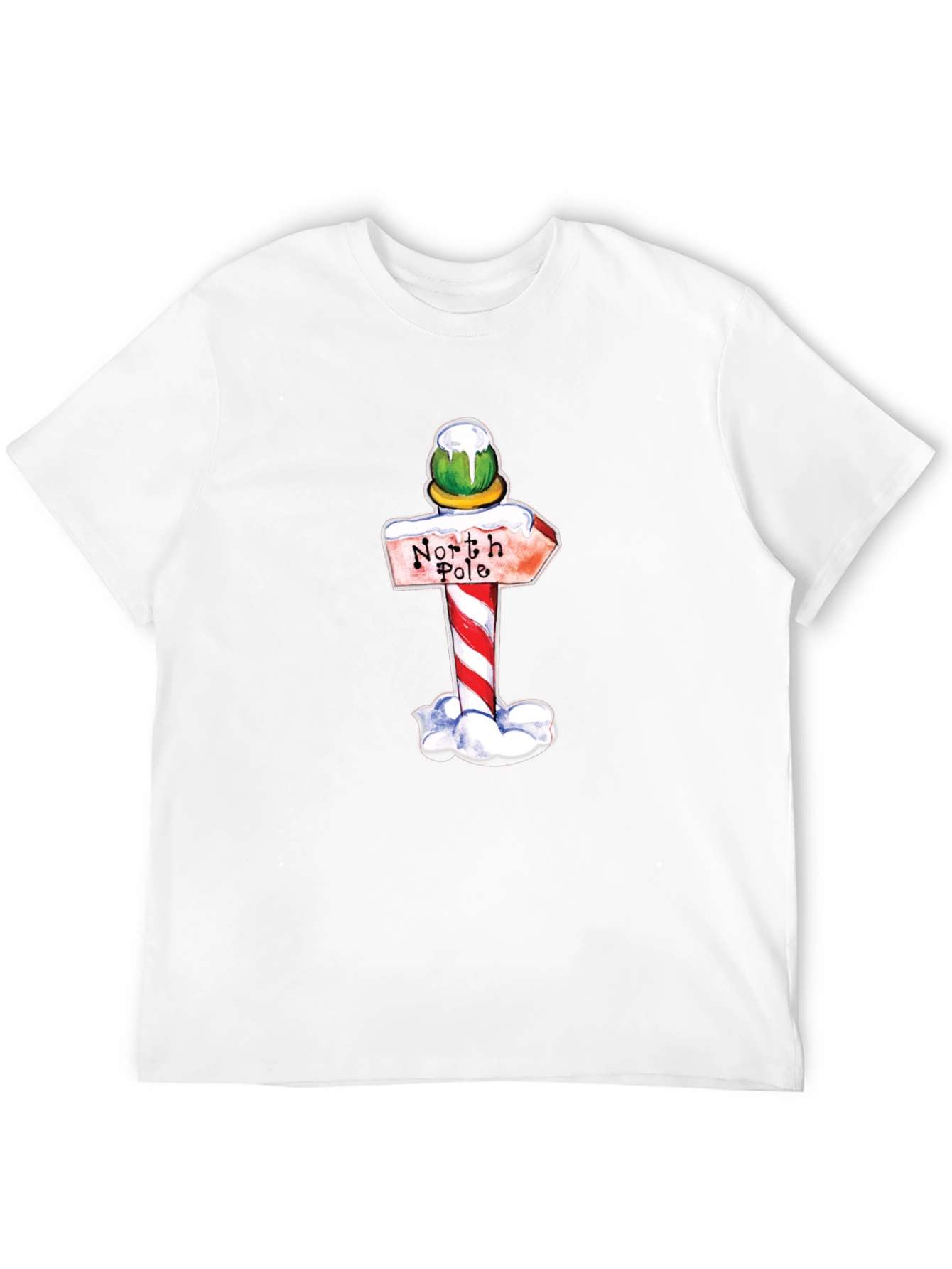 North Pole Sign Graphic T-Shirt