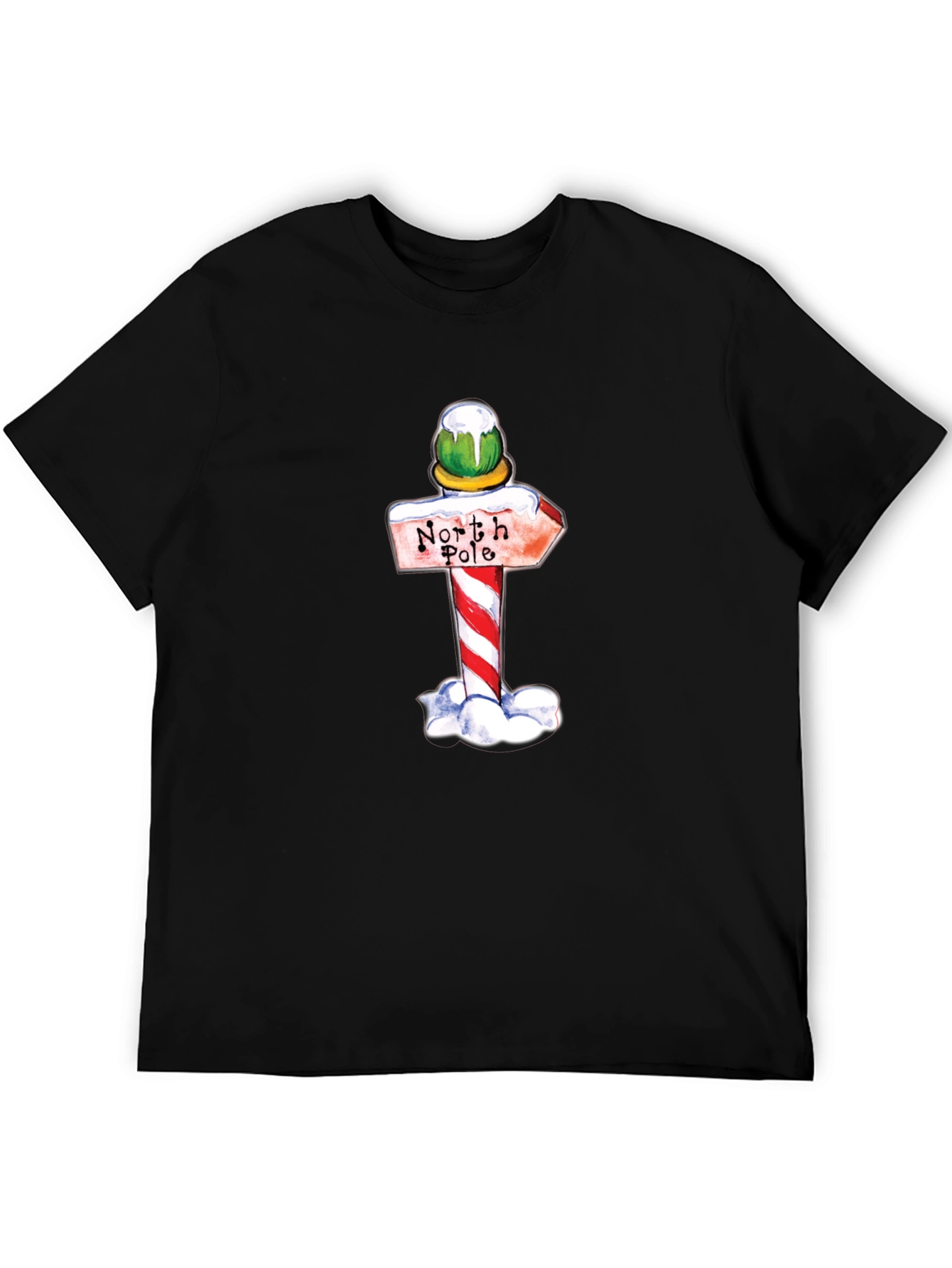 North Pole Sign Graphic T-Shirt