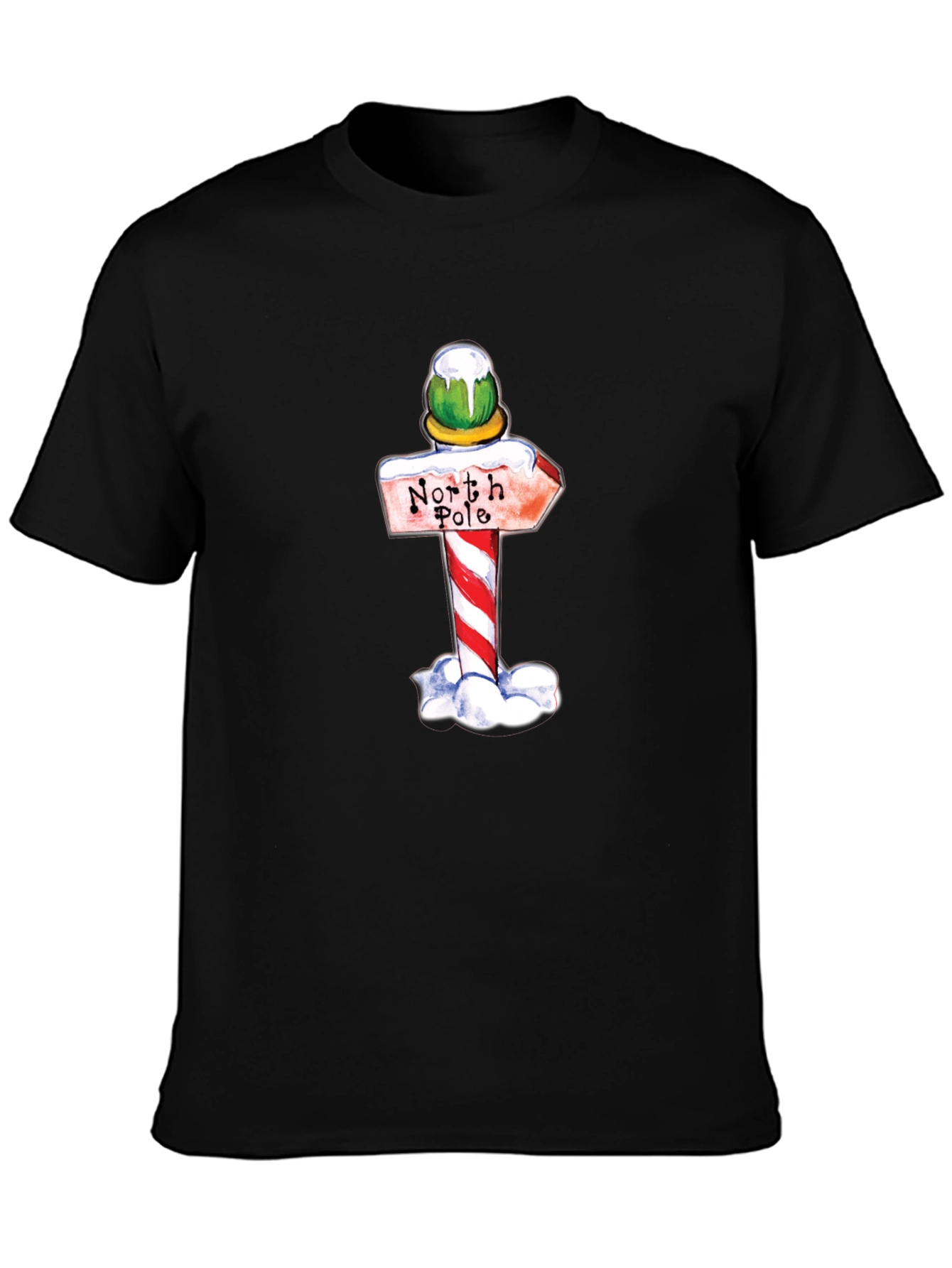 North Pole Sign Graphic T-Shirt