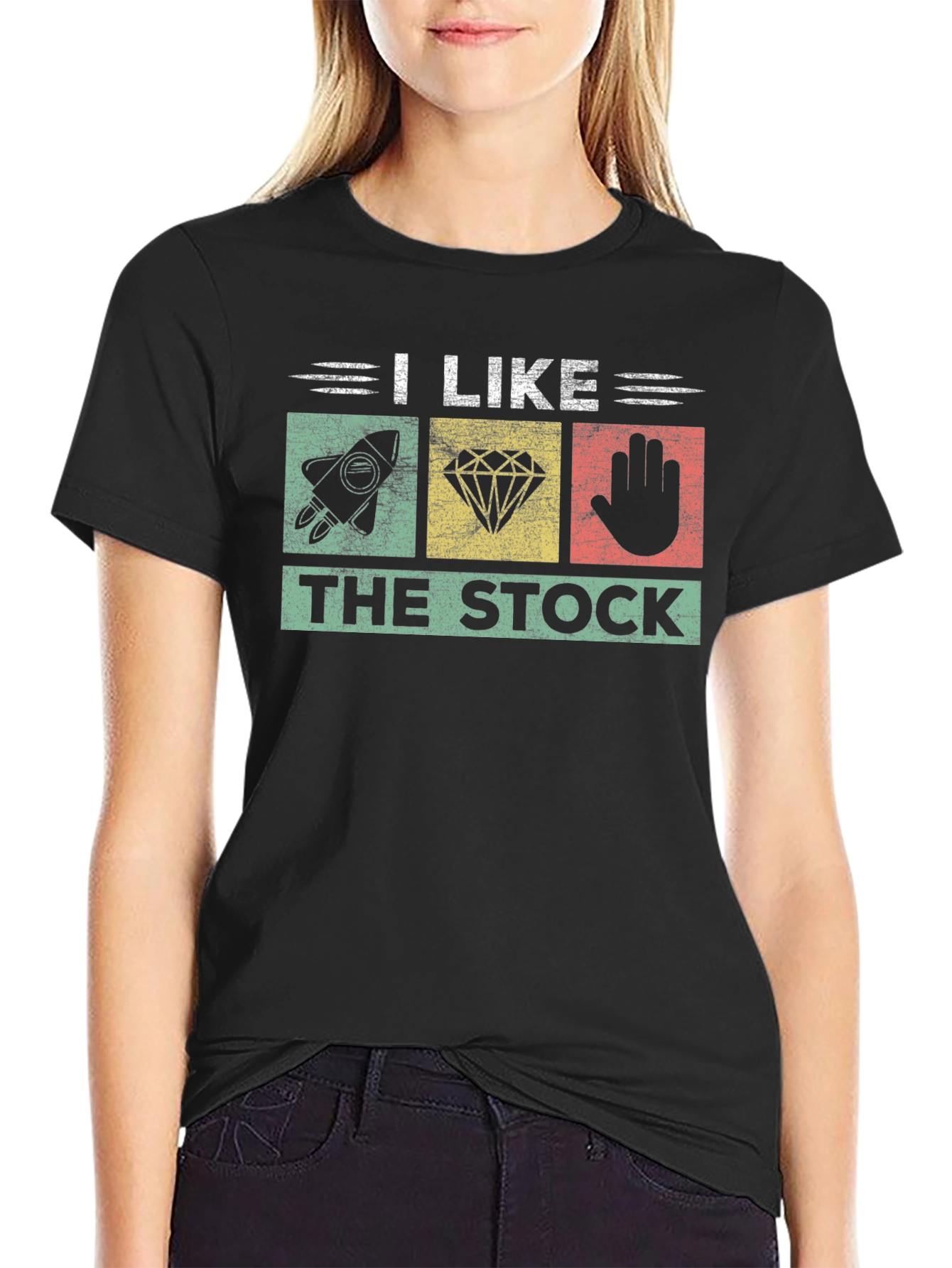 I Like The Stock T-Shirt - Rocket Diamond Hand