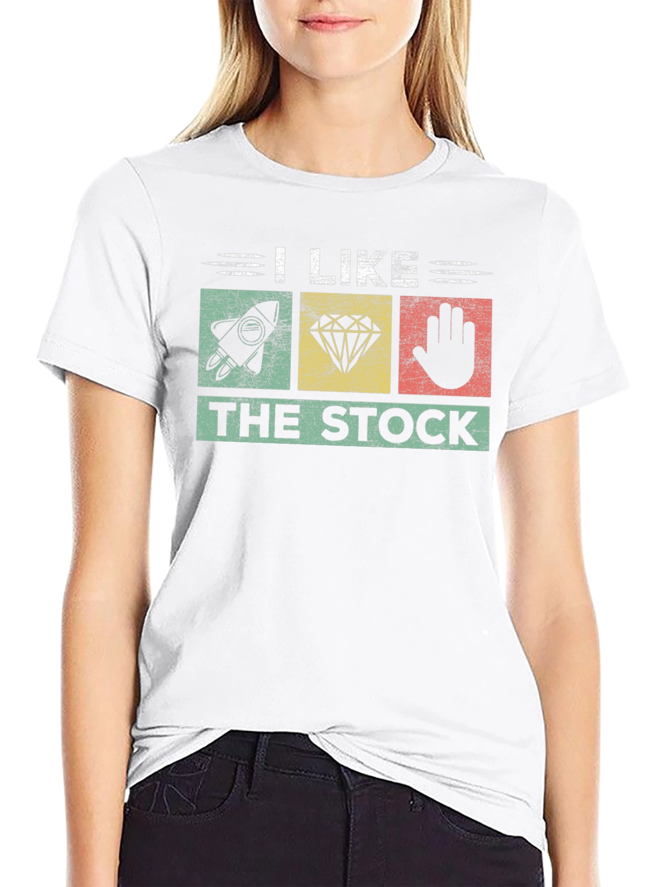I Like The Stock T-Shirt - Rocket Diamond Hand