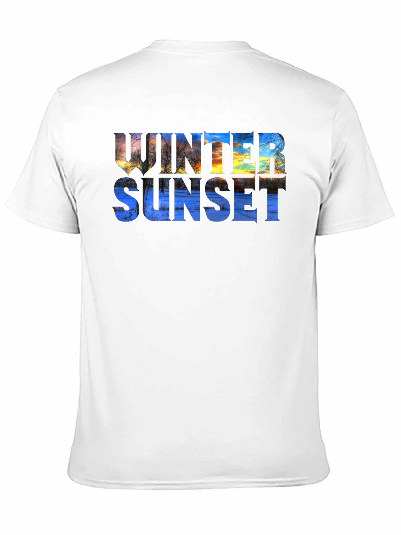 Winter Sunset Graphic T-Shirt - Stylish & Unique