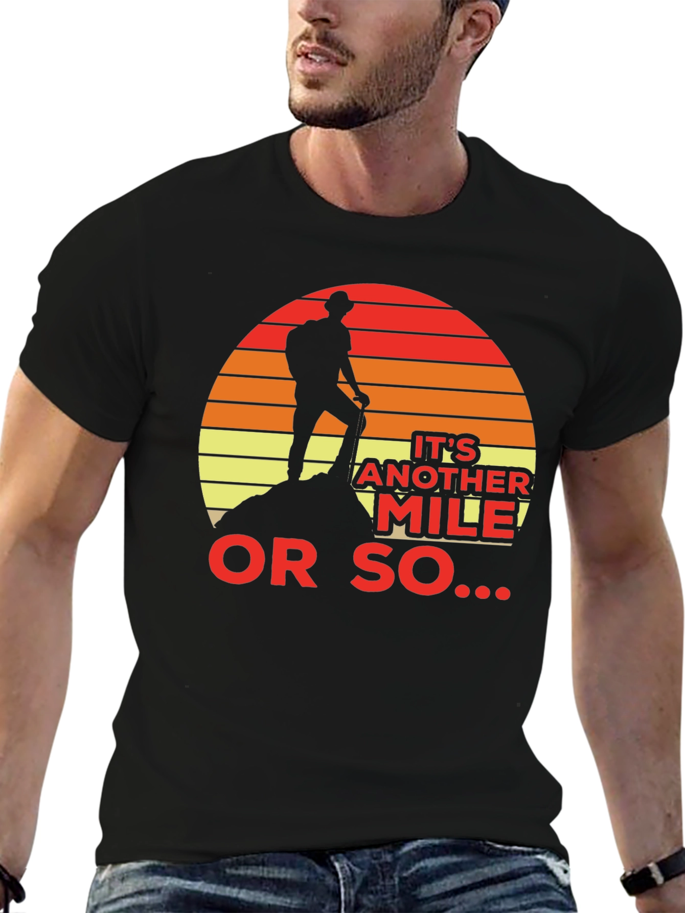 Hiker Silhouette T-Shirt - Another Mile Adventure Tee
