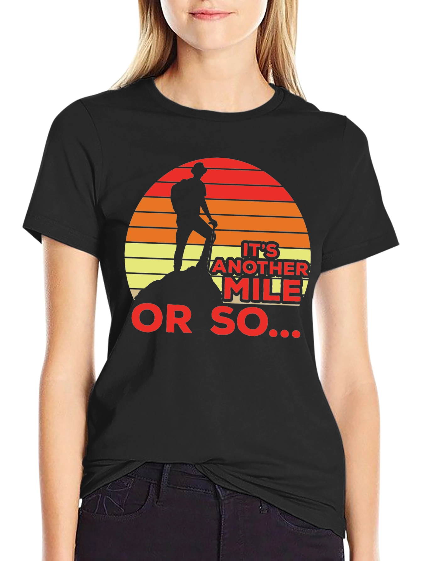 Hiker Silhouette T-Shirt - Another Mile Adventure Tee