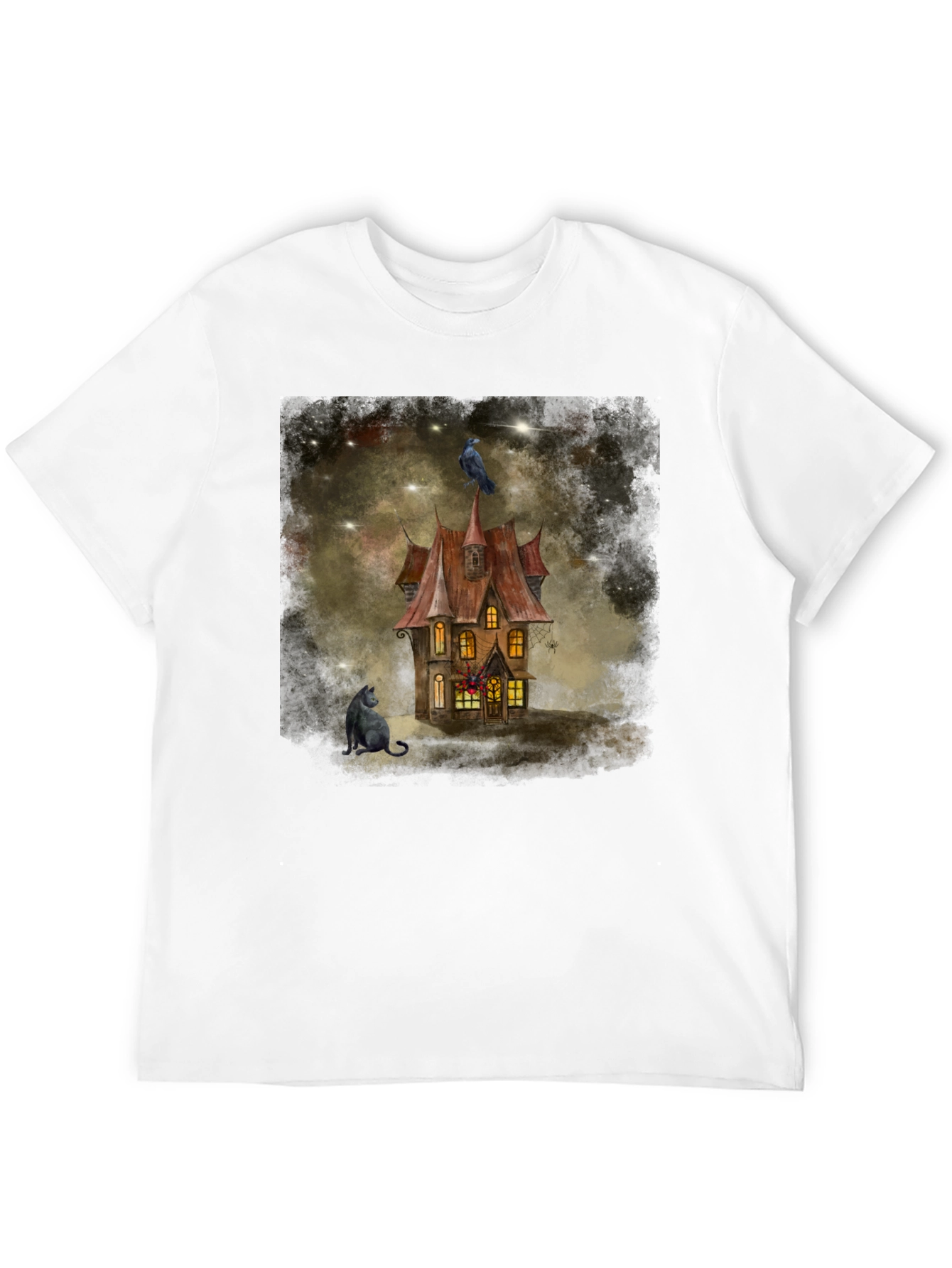 Spooky Raven House T-Shirt