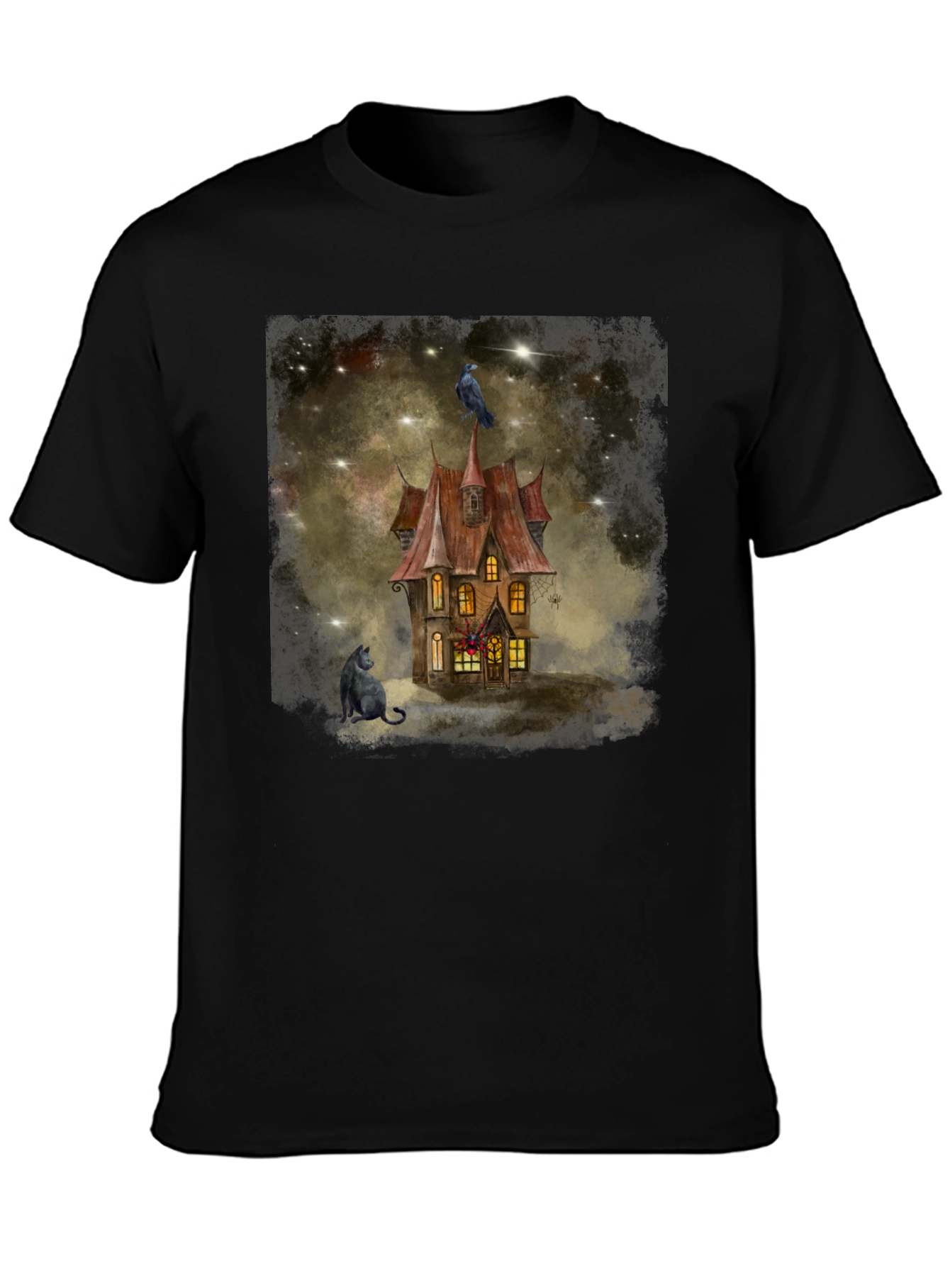 Spooky Raven House T-Shirt
