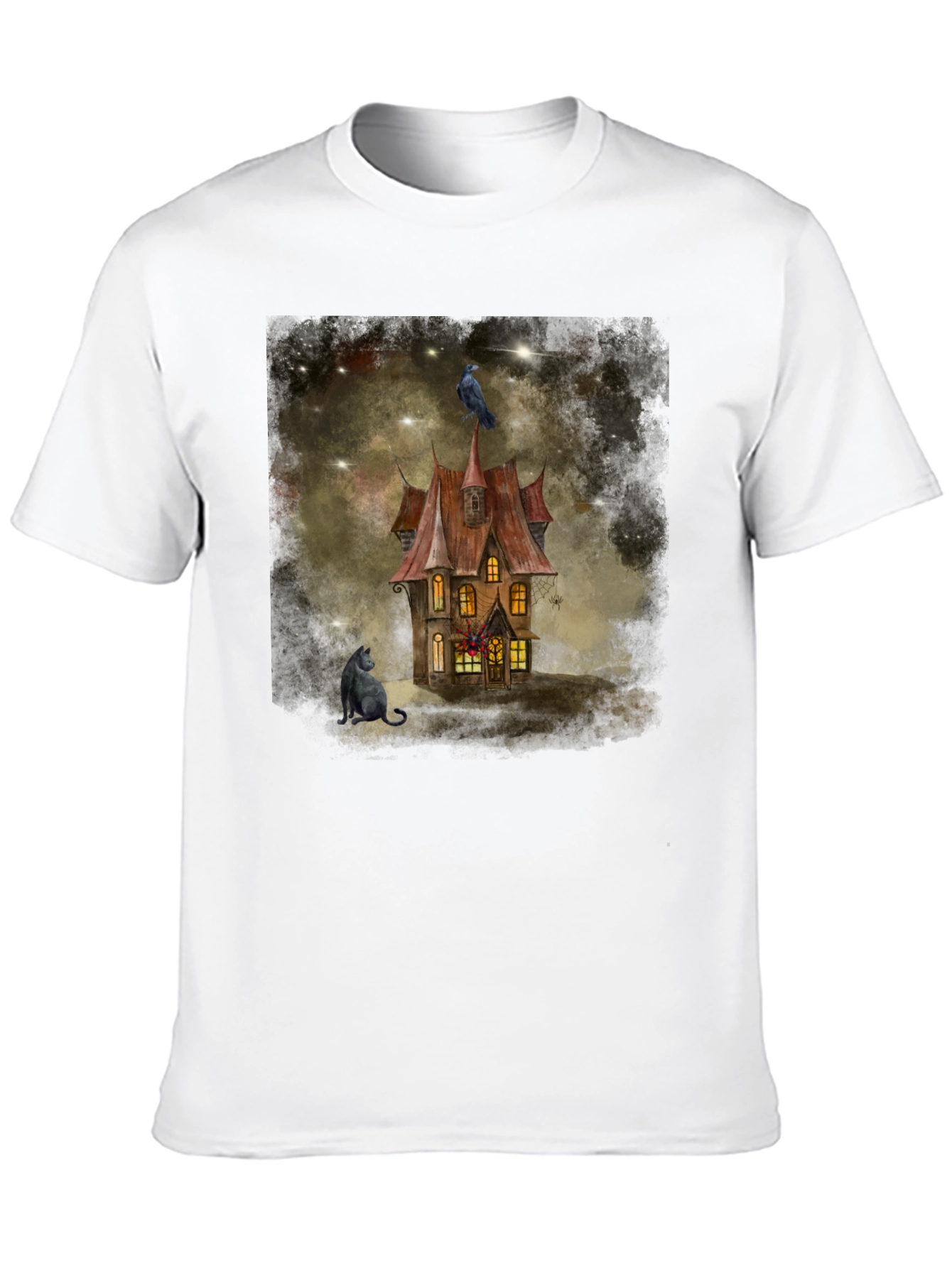 Spooky Raven House T-Shirt