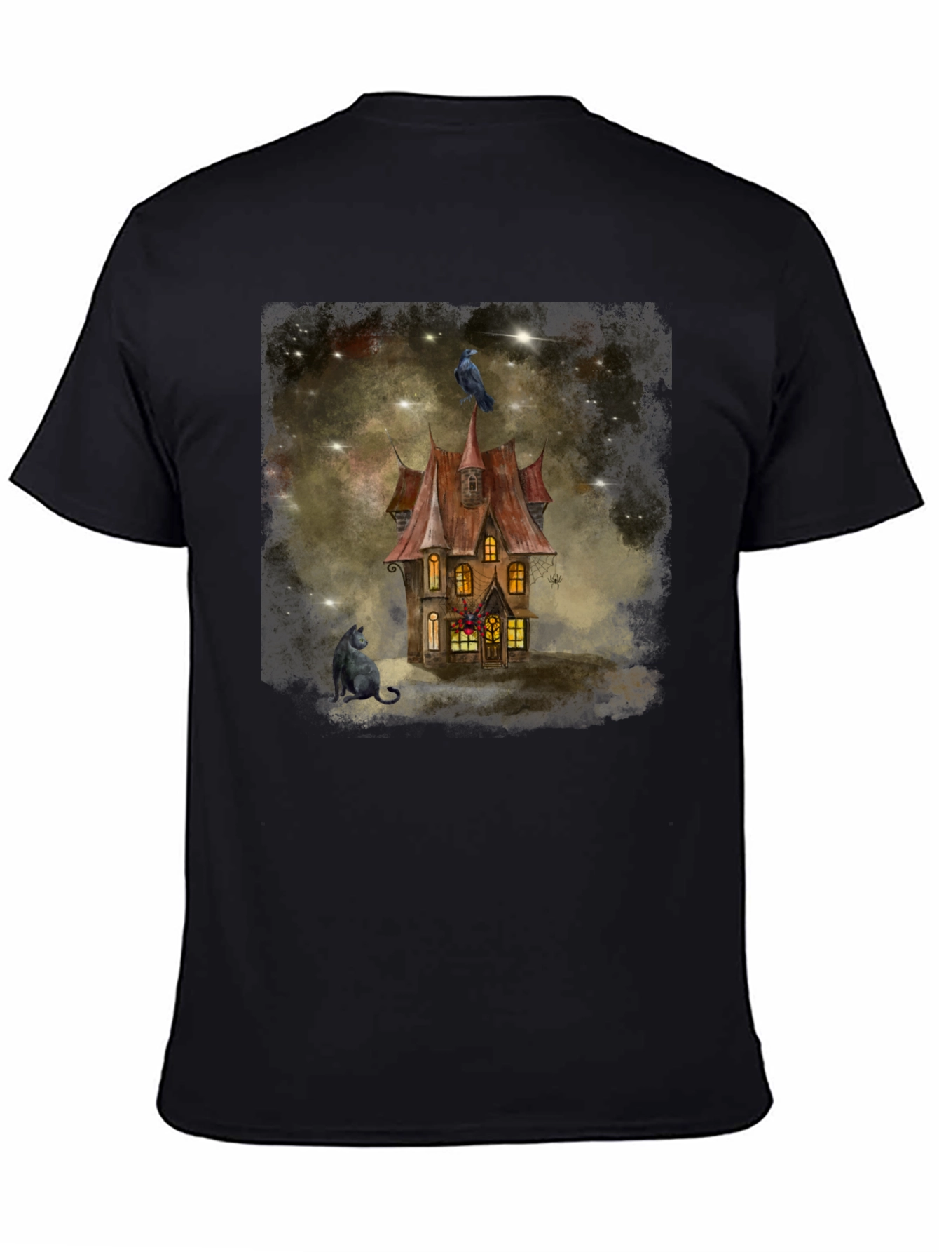 Spooky Raven House T-Shirt