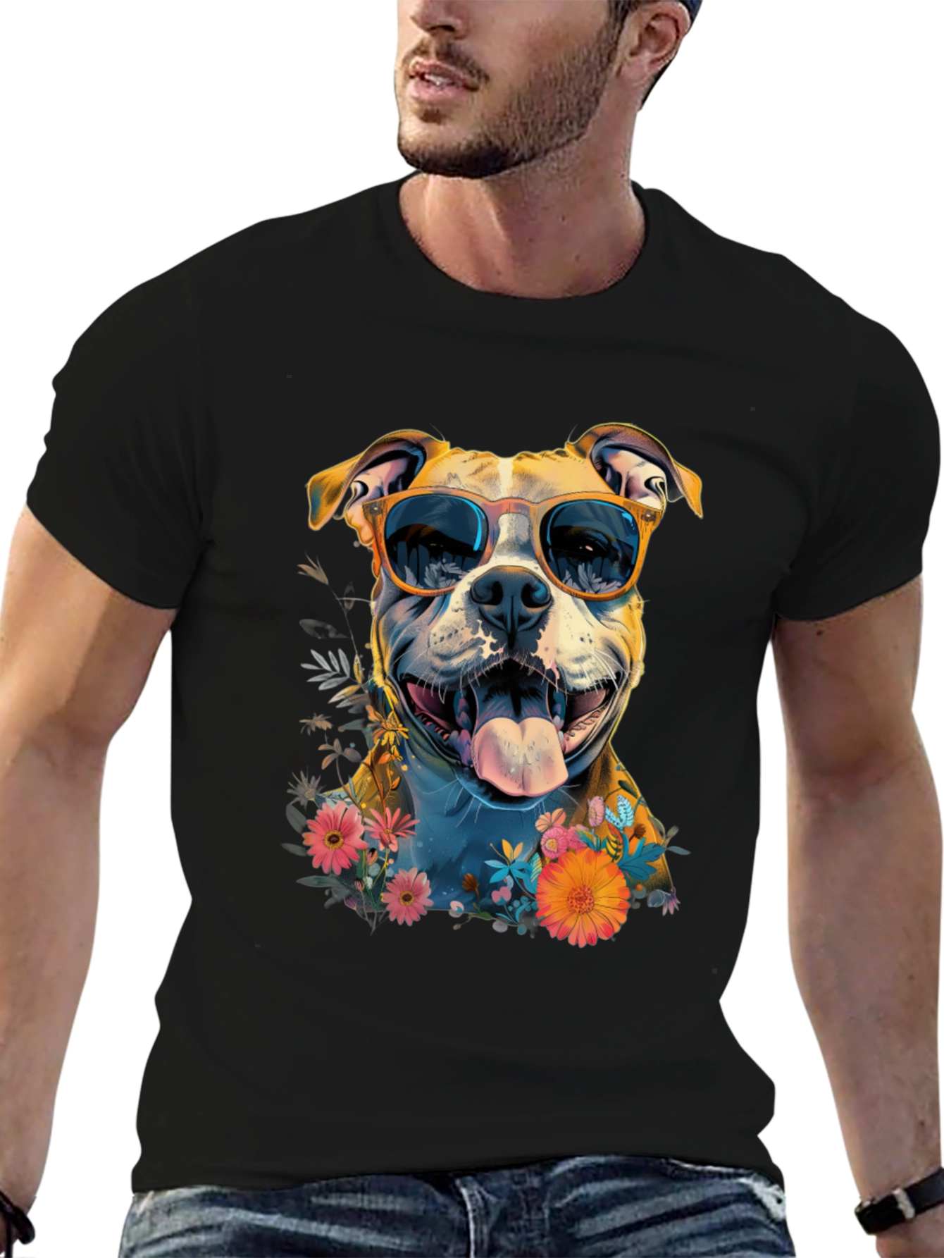 Cool Dog Graphic T-Shirt
