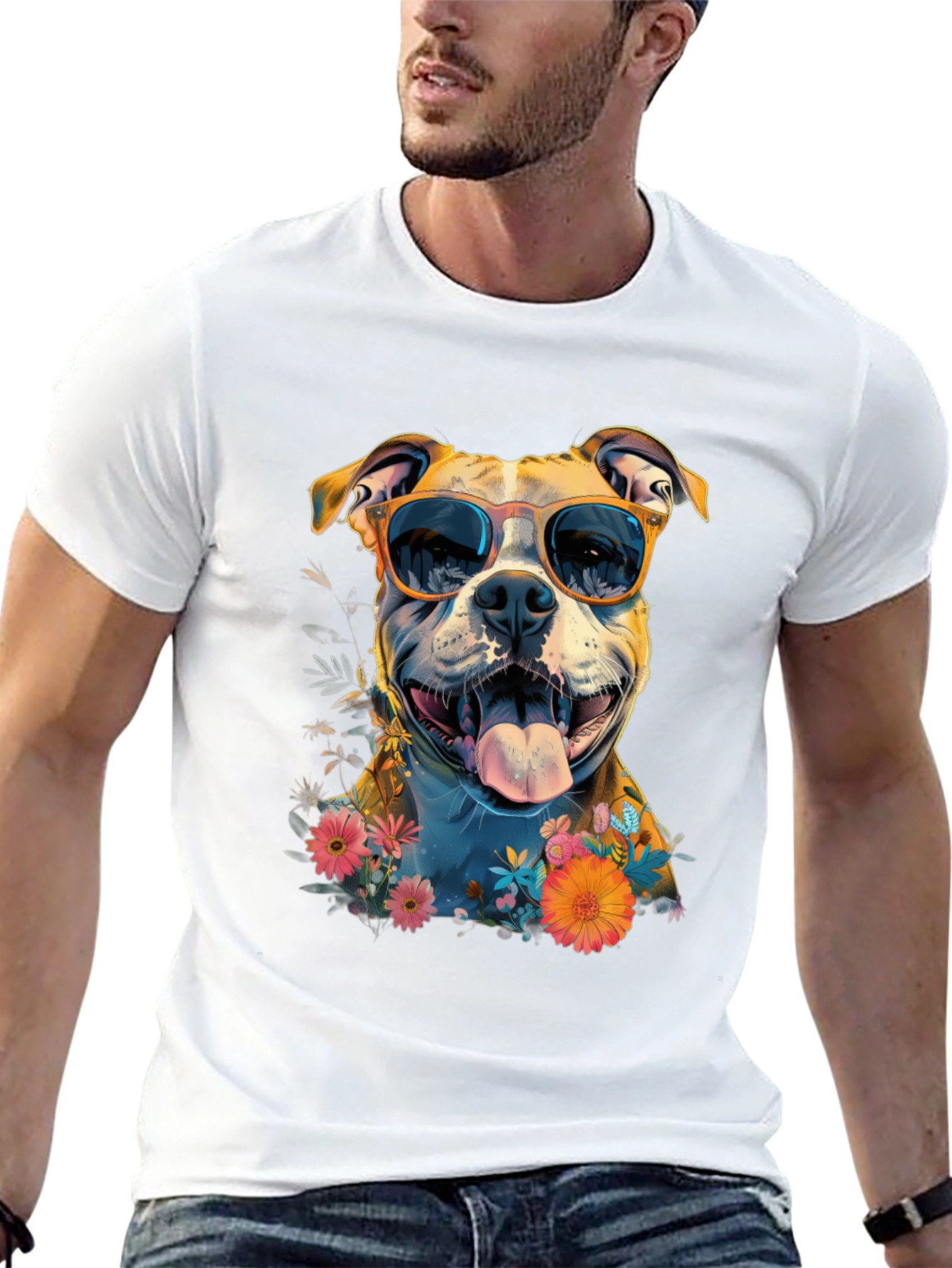 Cool Dog Graphic T-Shirt