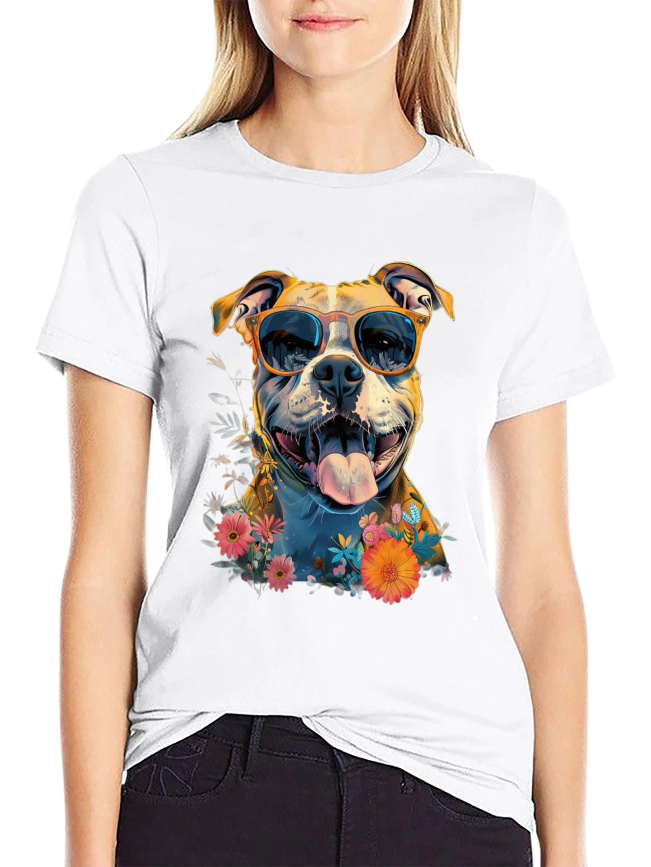 Cool Dog Graphic T-Shirt
