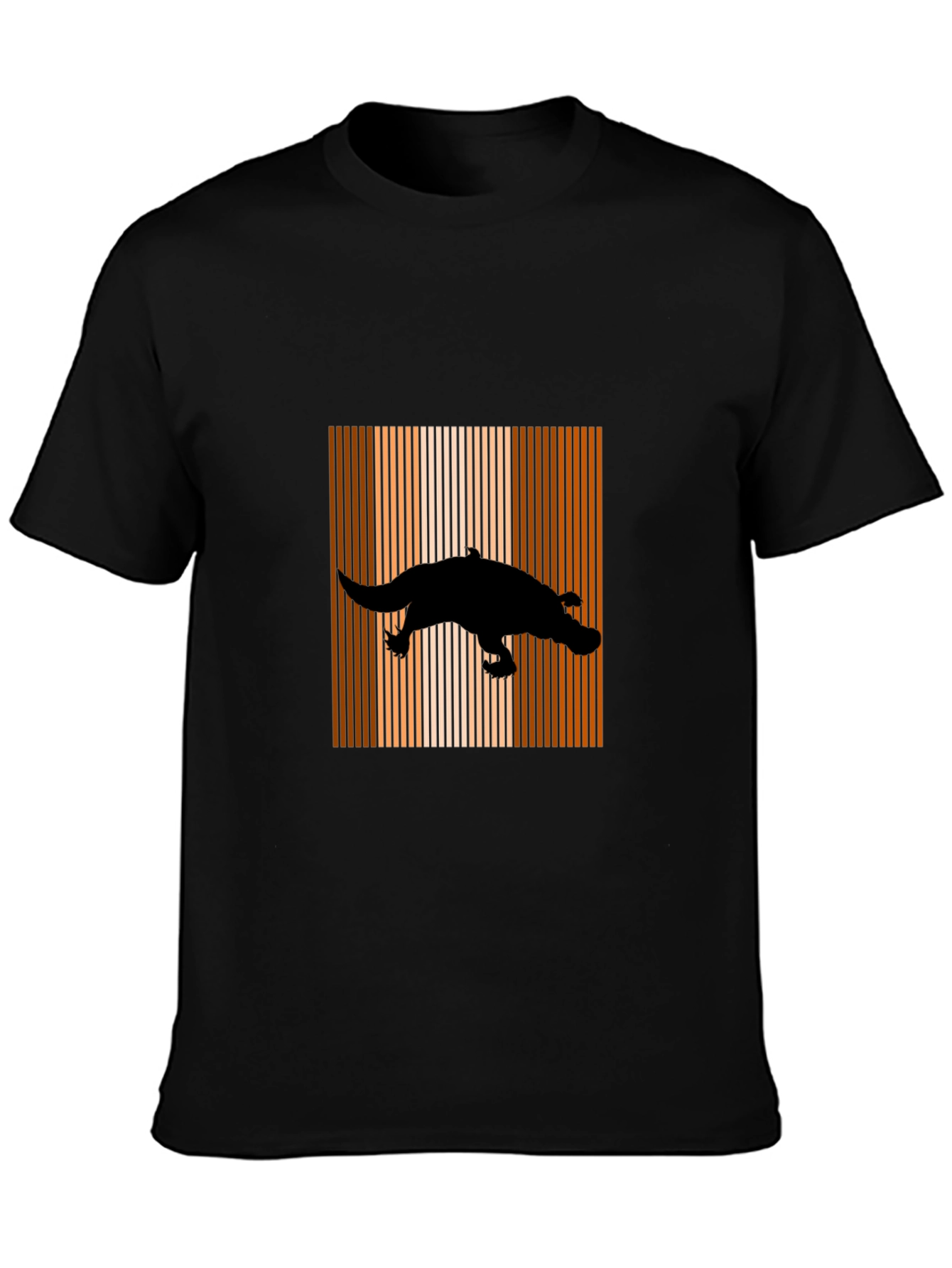 Retro Platypus Black T-Shirt