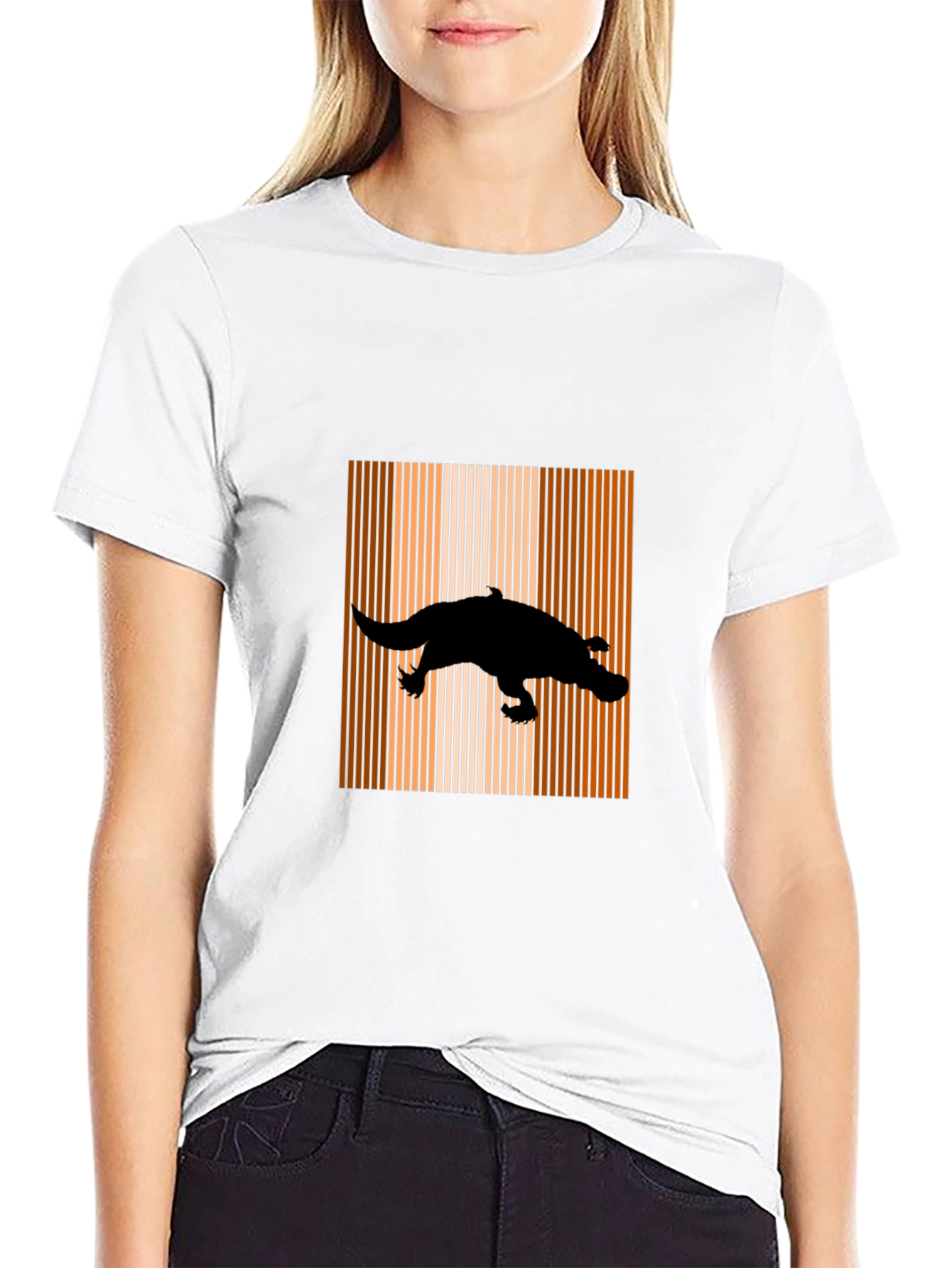 Retro Platypus Black T-Shirt