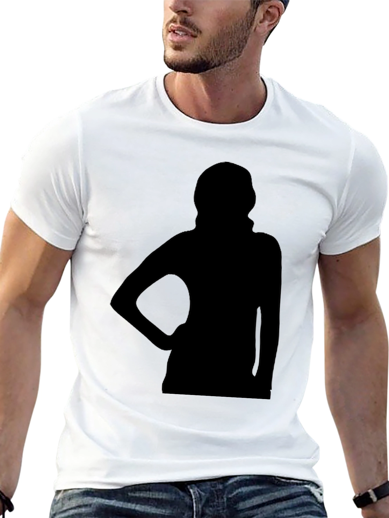 Silhouette Graphic Tee - Classic Black T-Shirt