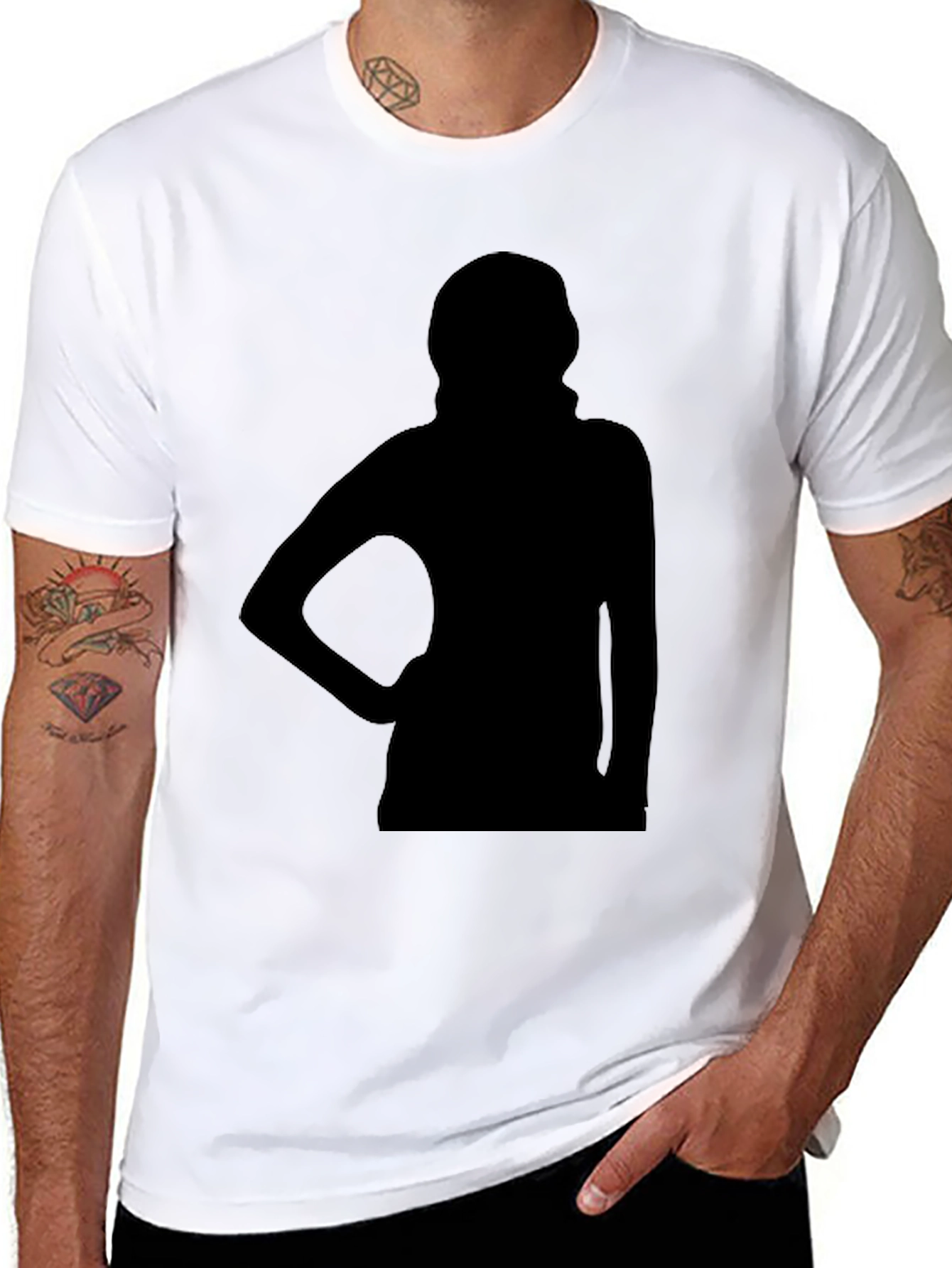 Silhouette Graphic Tee - Classic Black T-Shirt